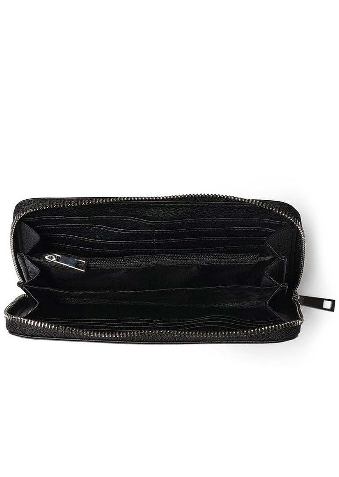 Lambert Women&#39;s Meli Vegan Leather Wallet Black Pebble