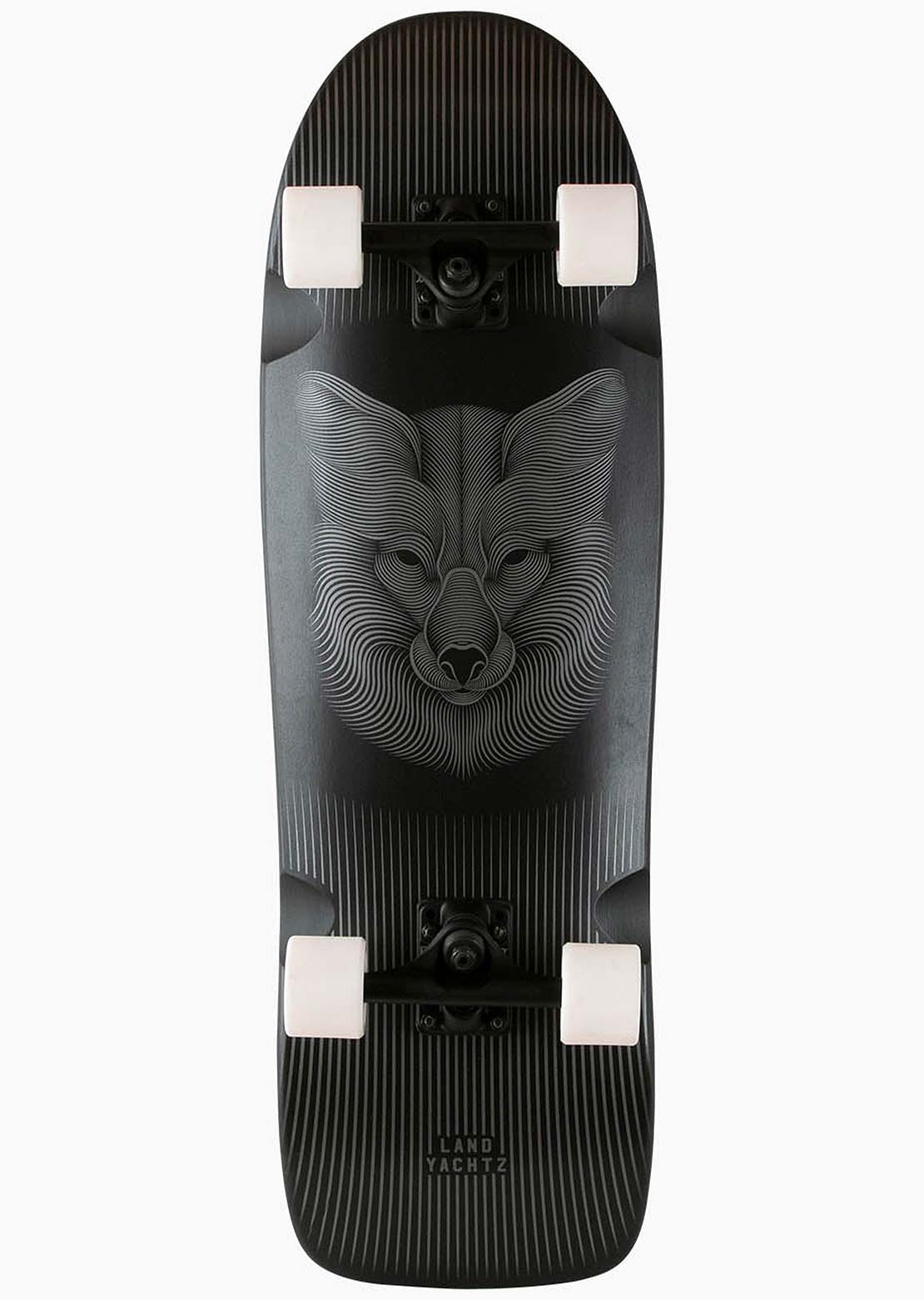 Landyachtz Ditch Life Night Fox Ultra Carve Complete Board Black White