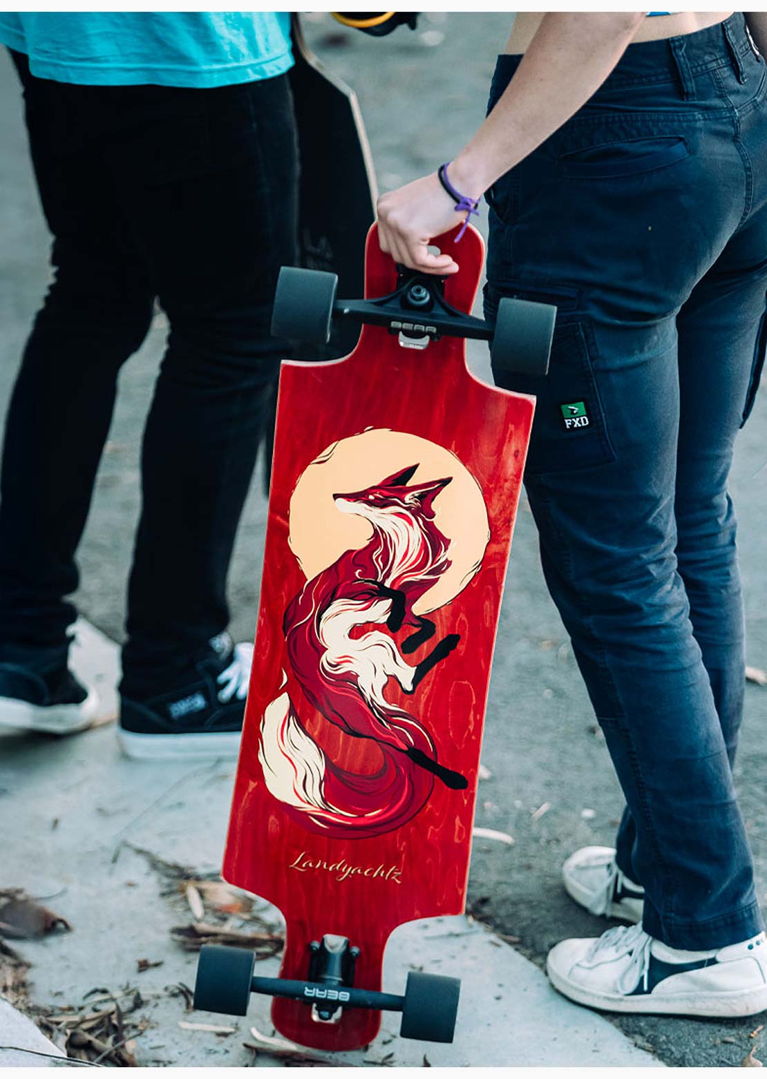 Landyachtz Unisex Drop Hammer Complete Board Sun Fox
