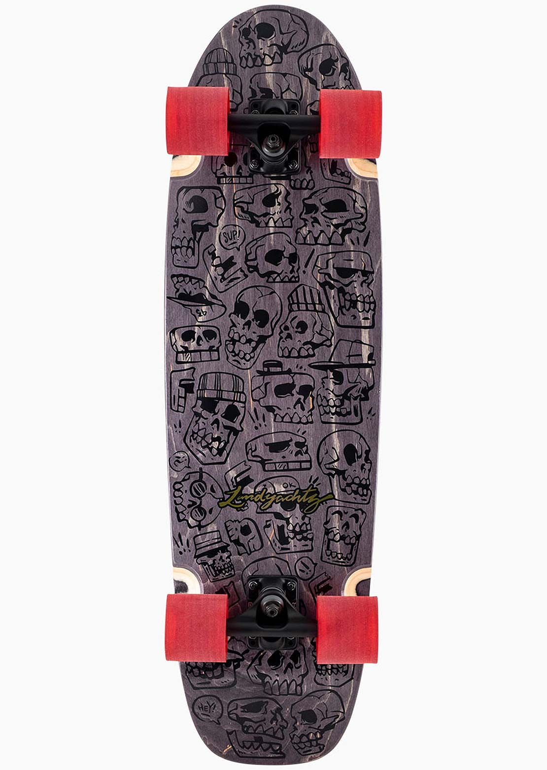 Landyachtz Unisex Schooner Complete Board Skull Jam