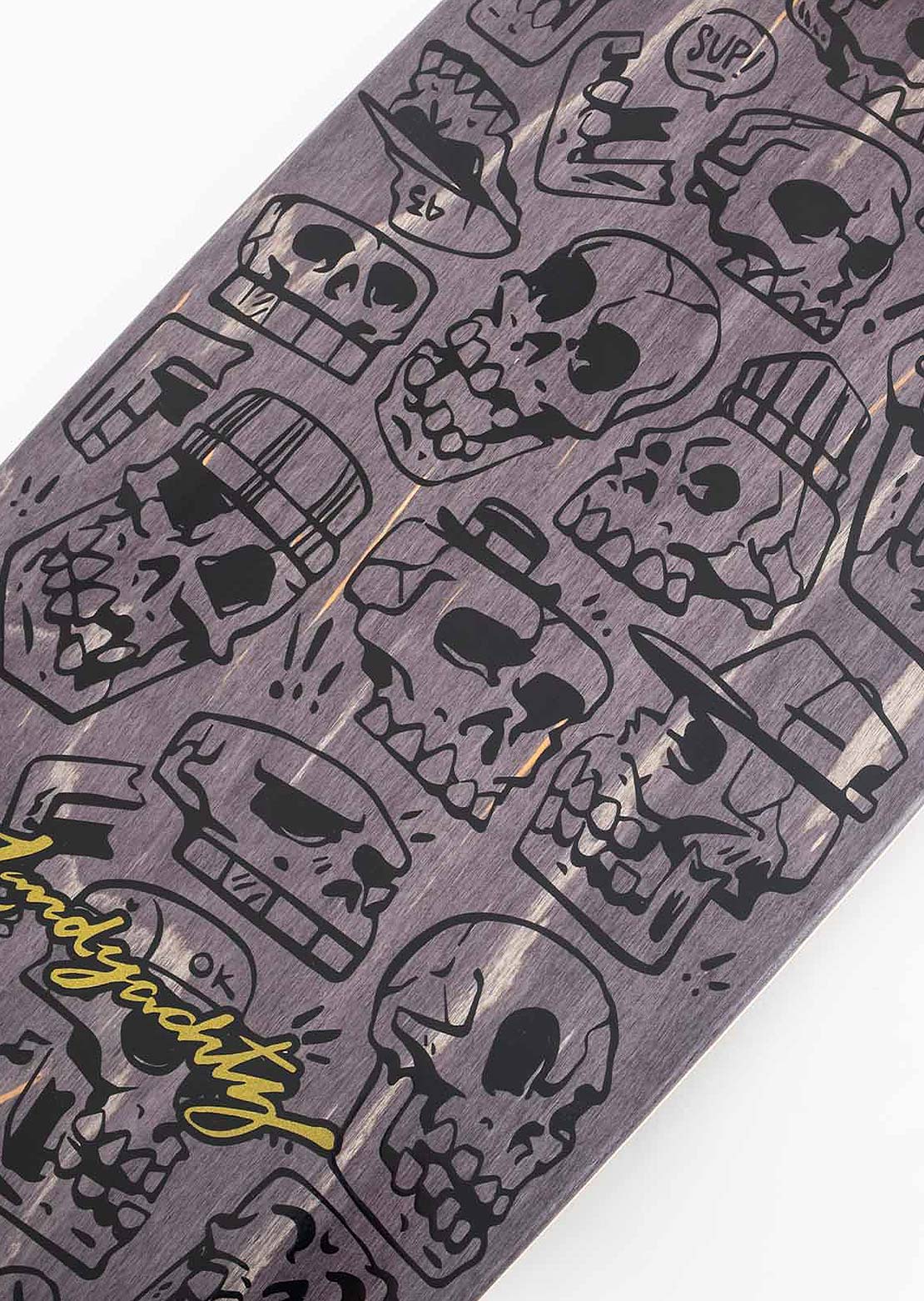 Landyachtz Unisex Schooner Complete Board Skull Jam