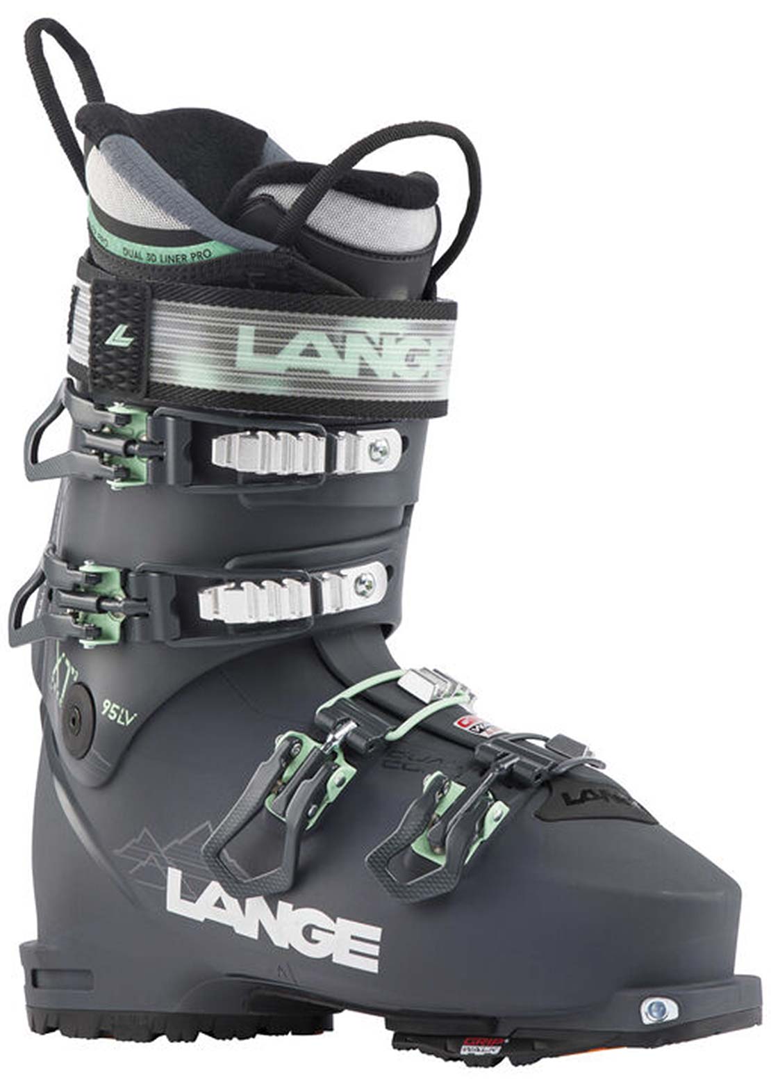 Lange Women's XT3 Free 95MV GW Ski Boot Pewter Grey