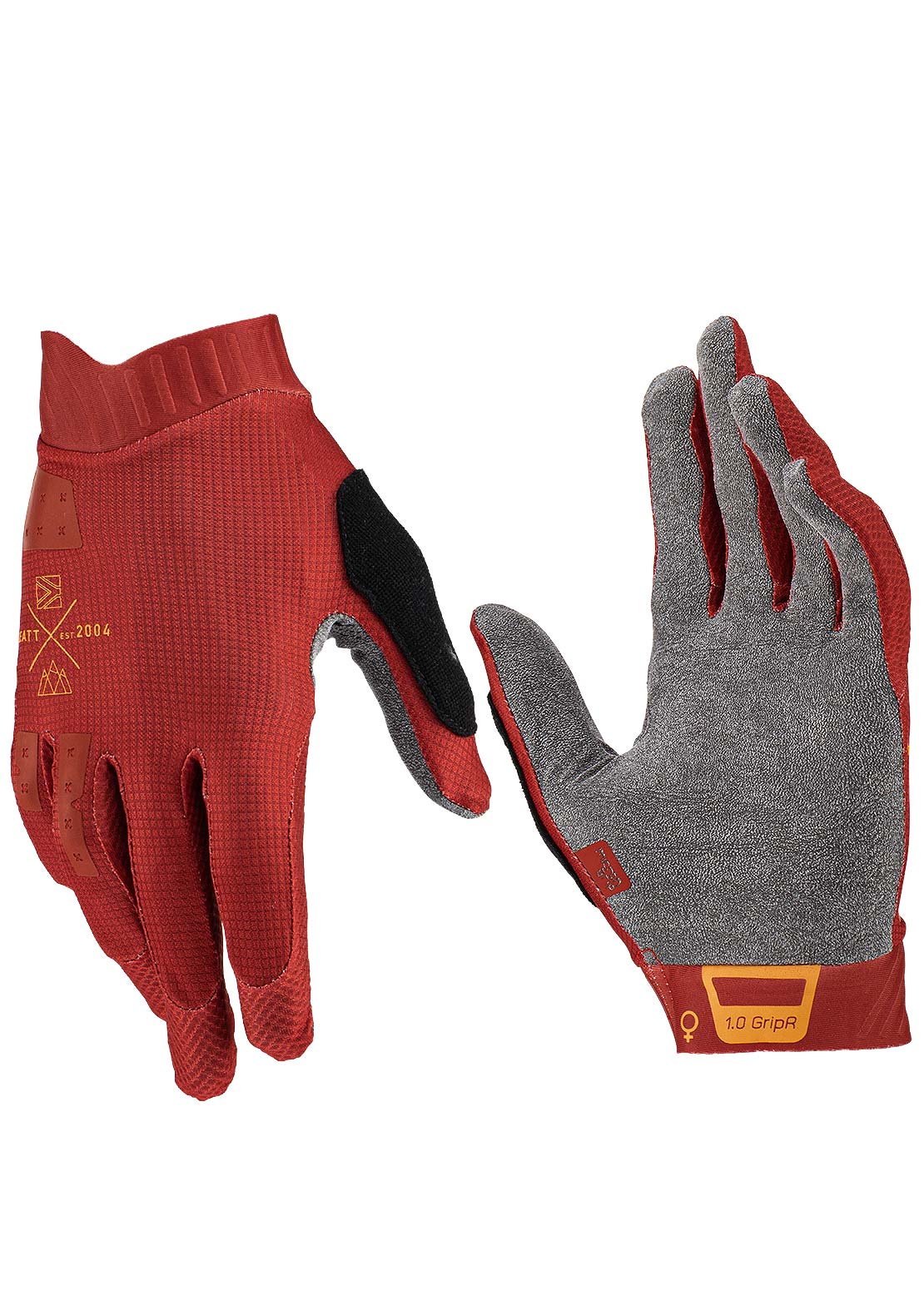 Leatt Women's 1.0 Griper Mountain Bike Gloves Lava
