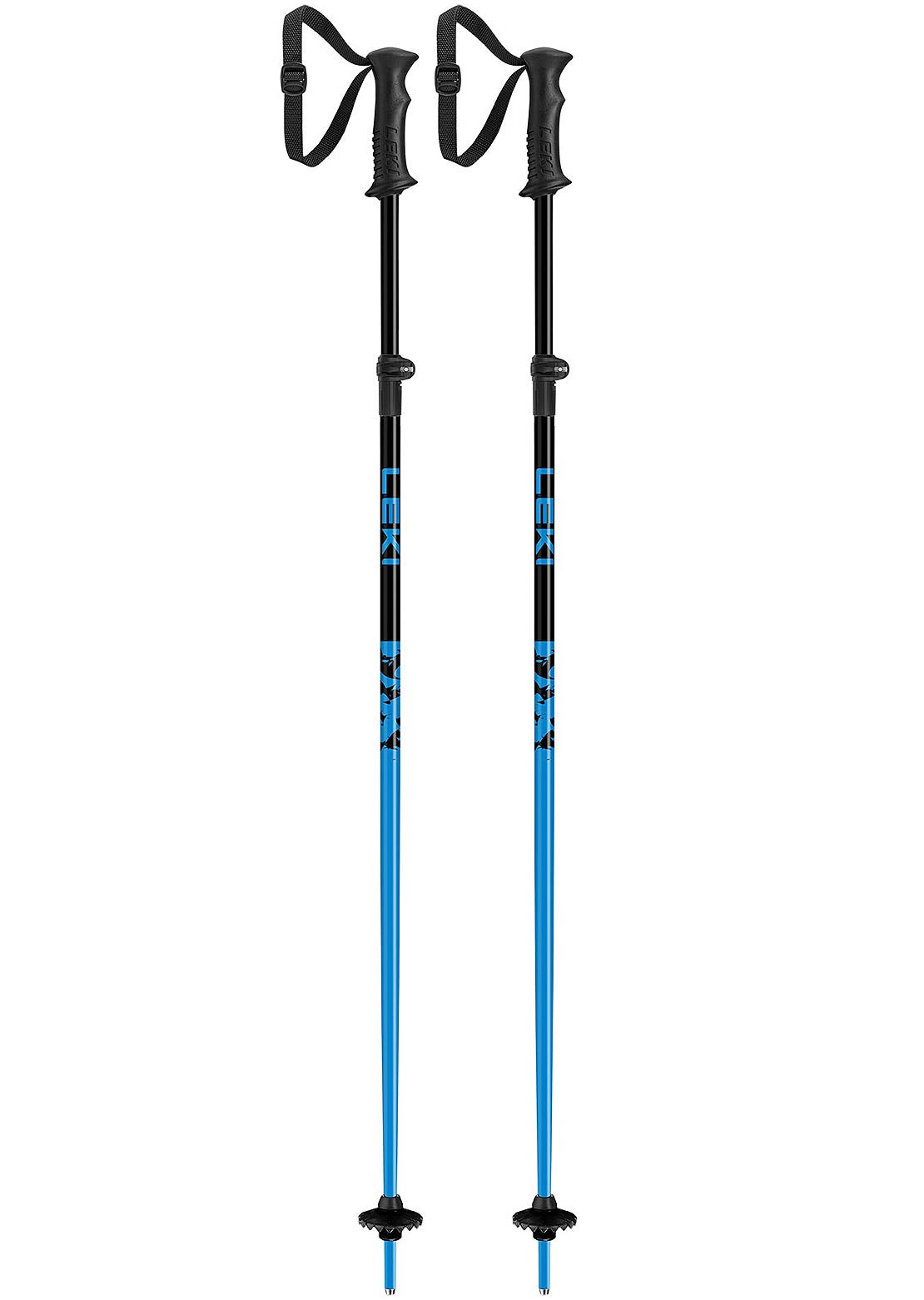 Leki Junior Rider Vario Ski Poles Black/Blue