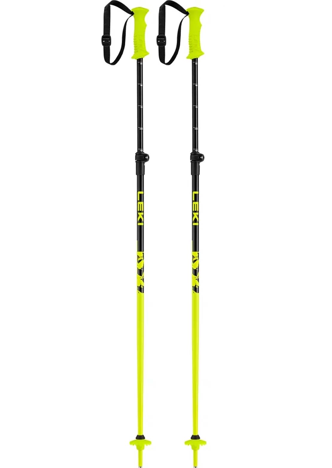 Leki Junior Rider Vario Ski Poles Yellow/Black