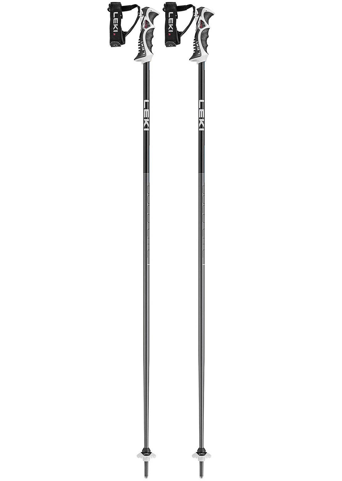 Leki Unisex Bold Lite S Ski Poles Black Red