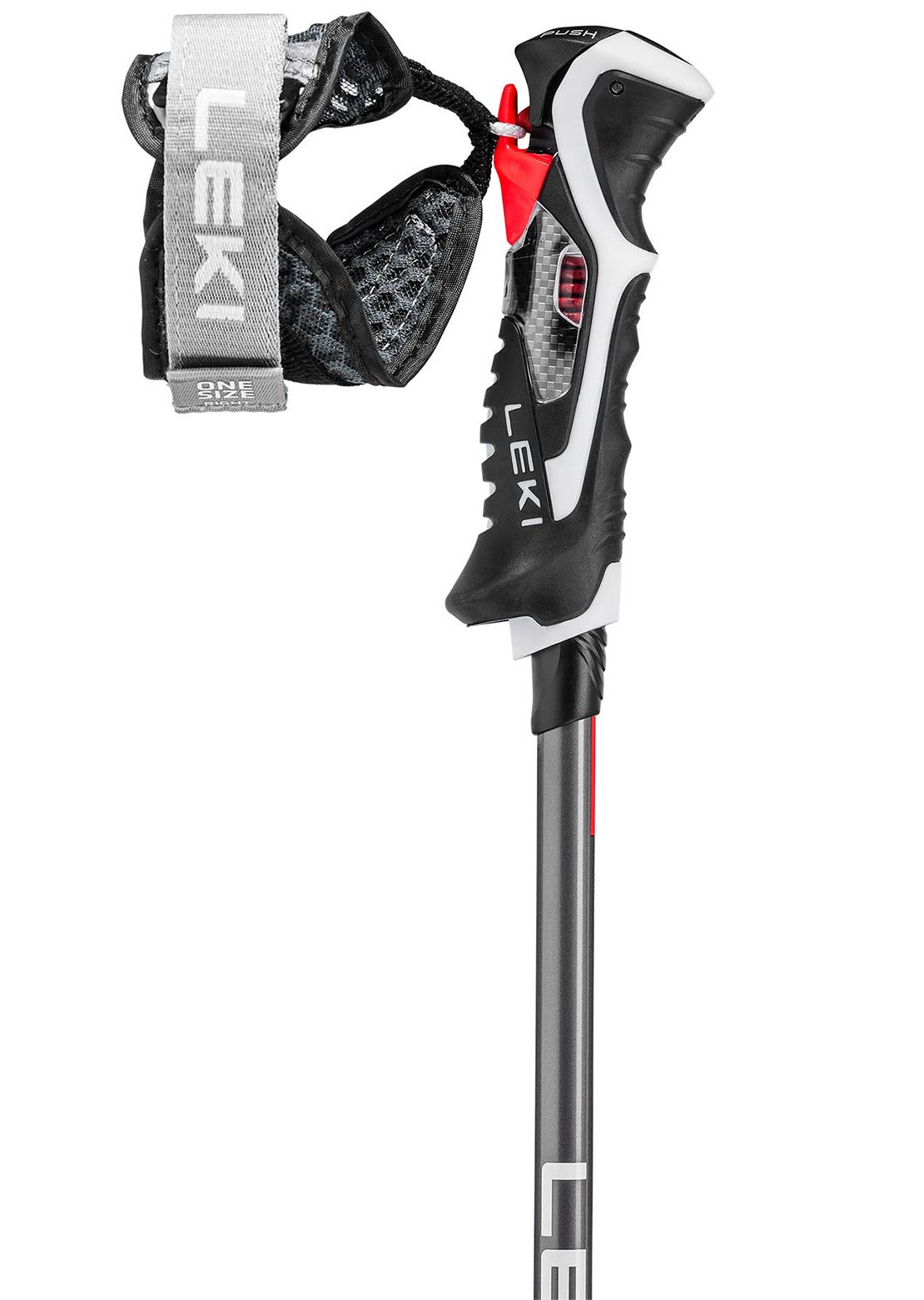 Leki Unisex Carbon 14 3D Ski Poles Black/Red