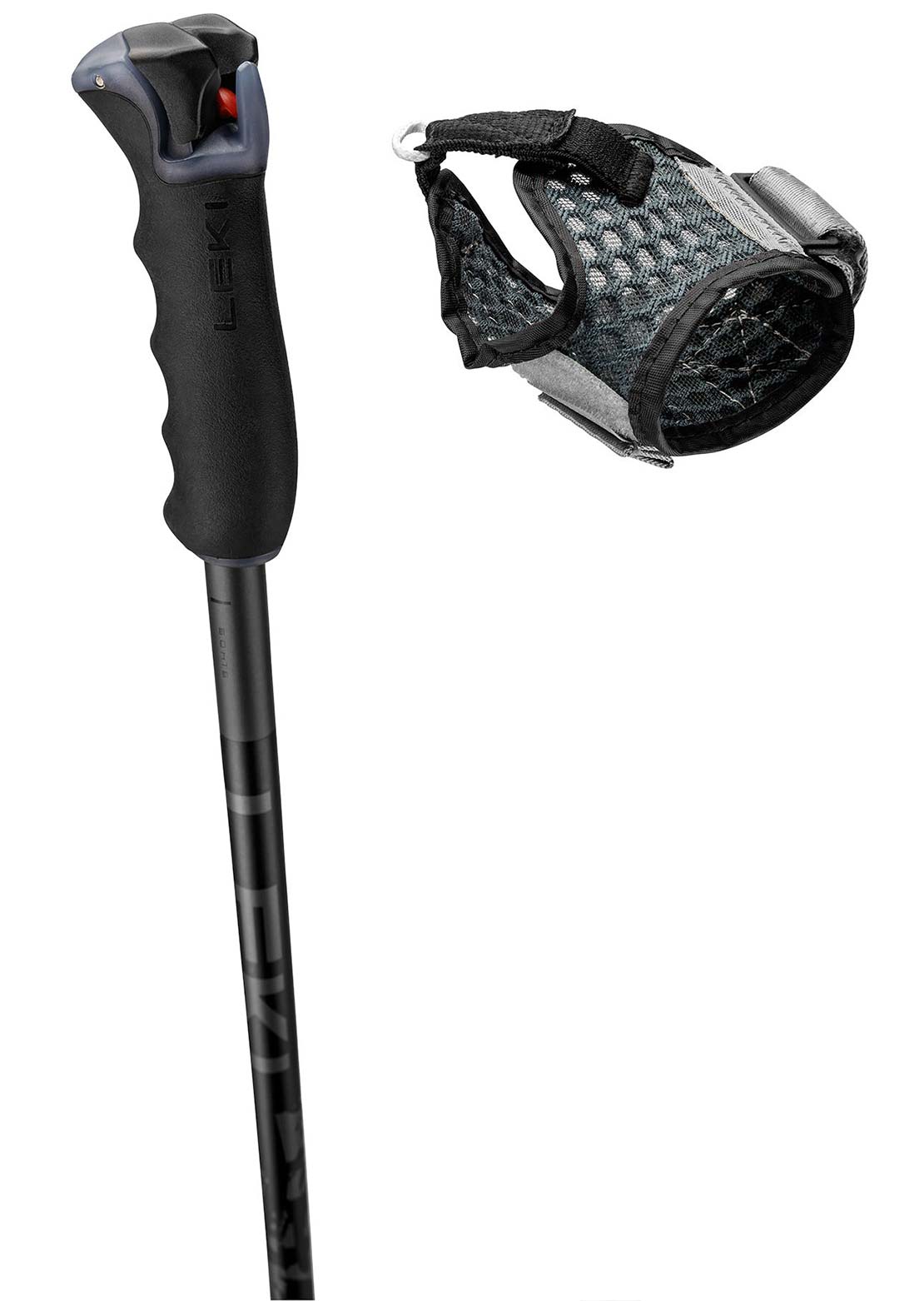 Leki Unisex Detect S Ski Poles Anthracite Black