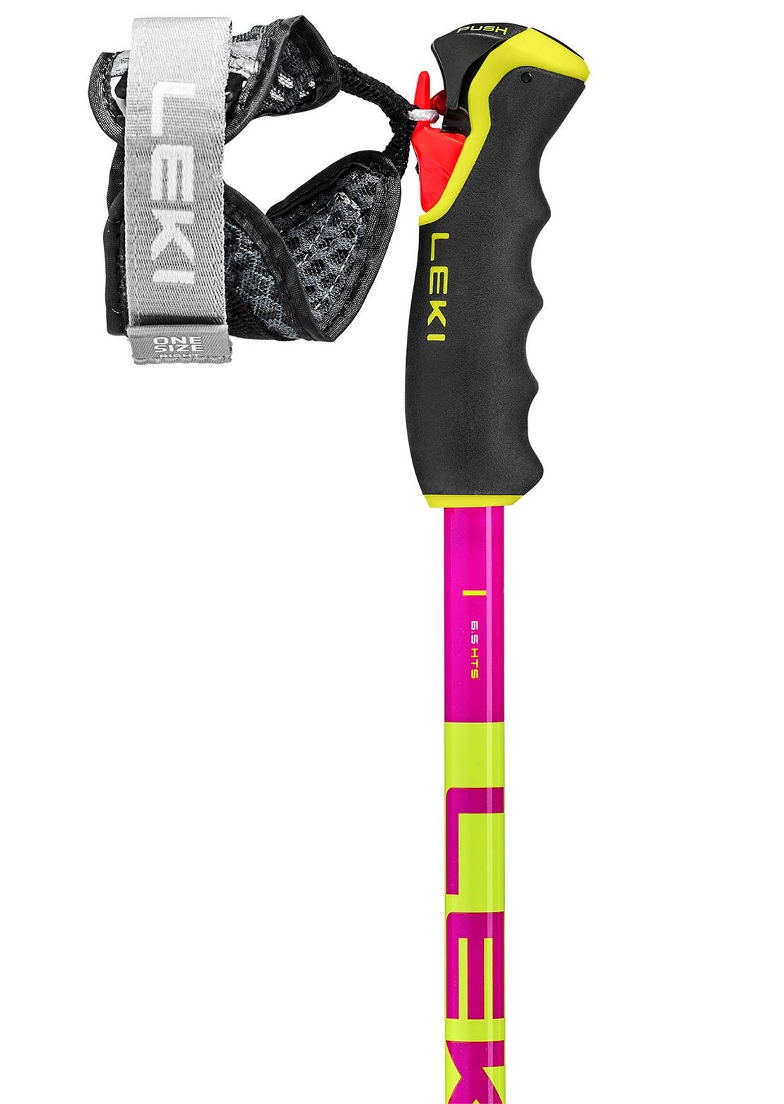 Leki Unisex Spitfire Vario 3D Ski Poles Neon Magenta/Yellow