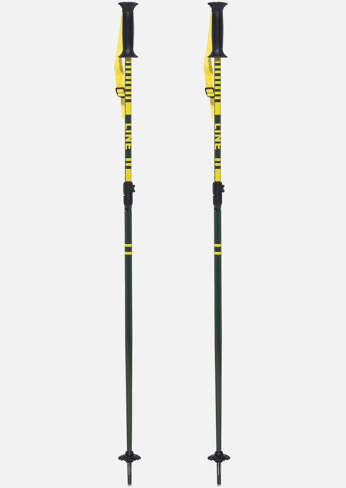 Line Junior Get Up Ski Poles Green