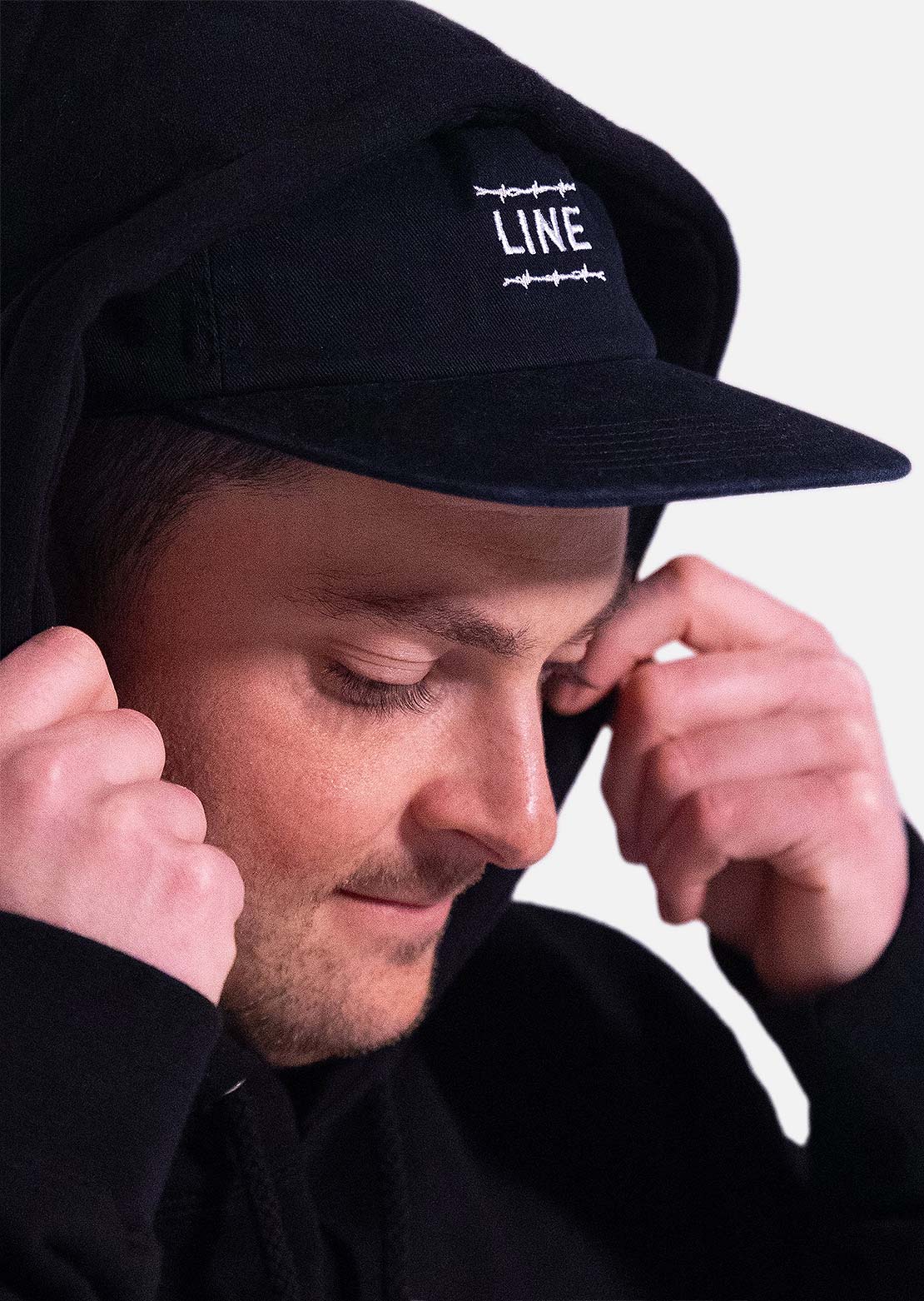 Line Unisex Chronic Snapback Cap Black