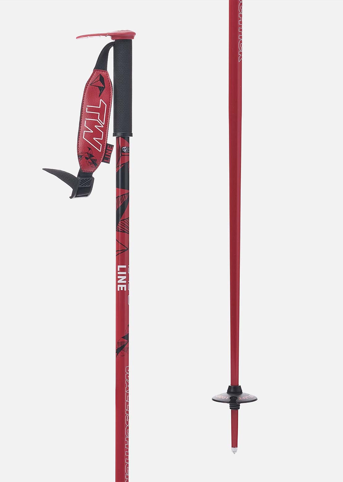 Line Unisex Wallischtick Poles Red