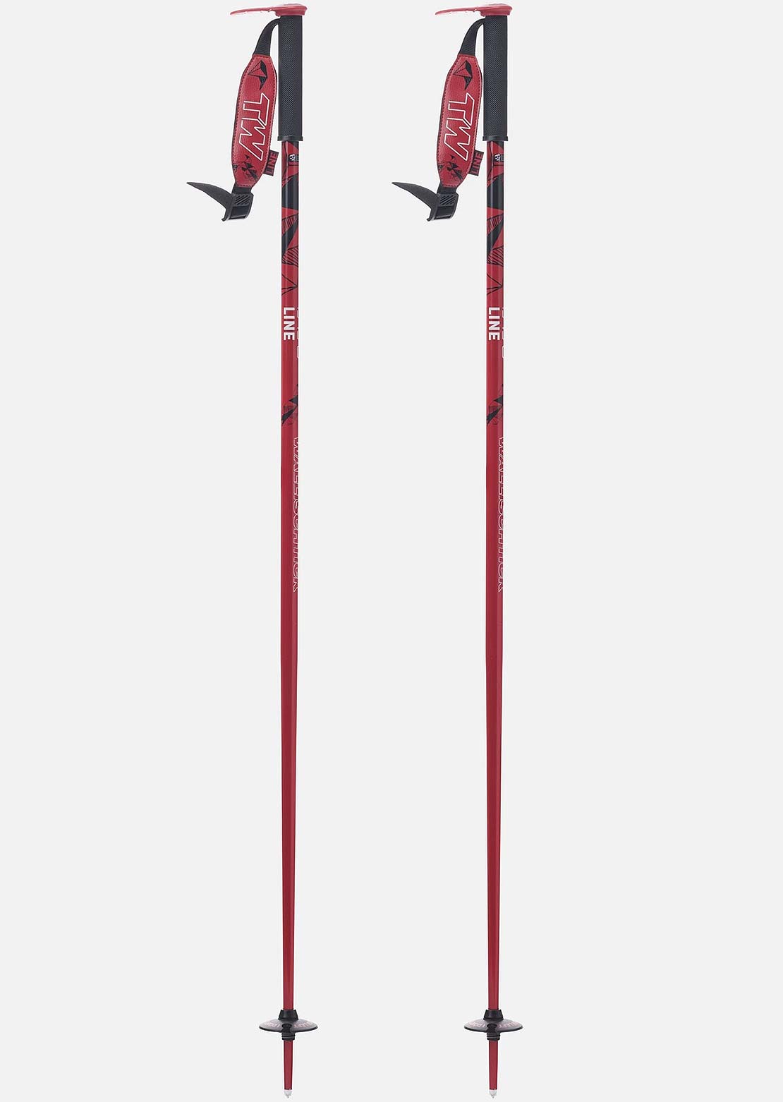 Line Unisex Wallischtick Poles Red