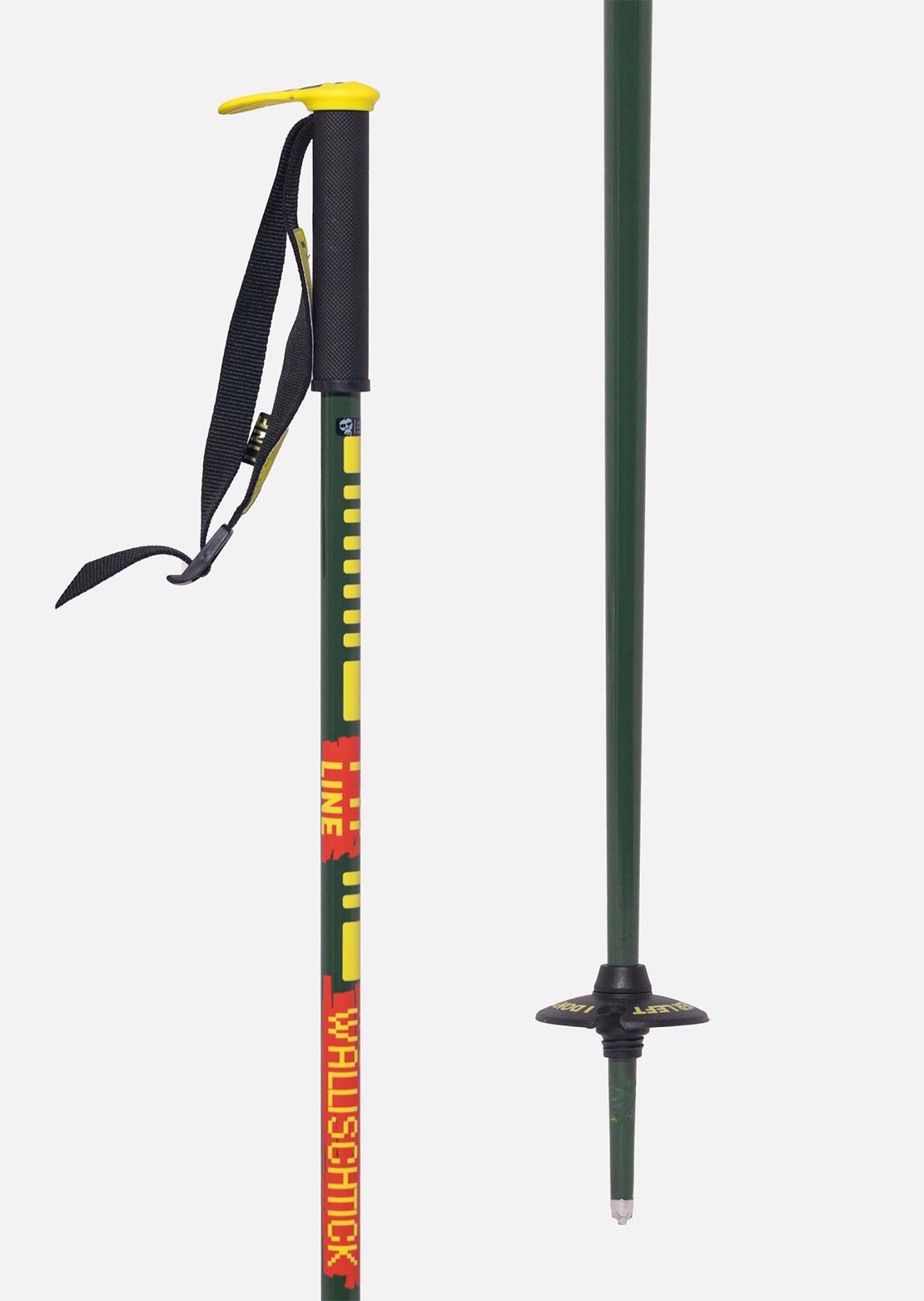 Line Unisex Wallischtick Ski Poles Green
