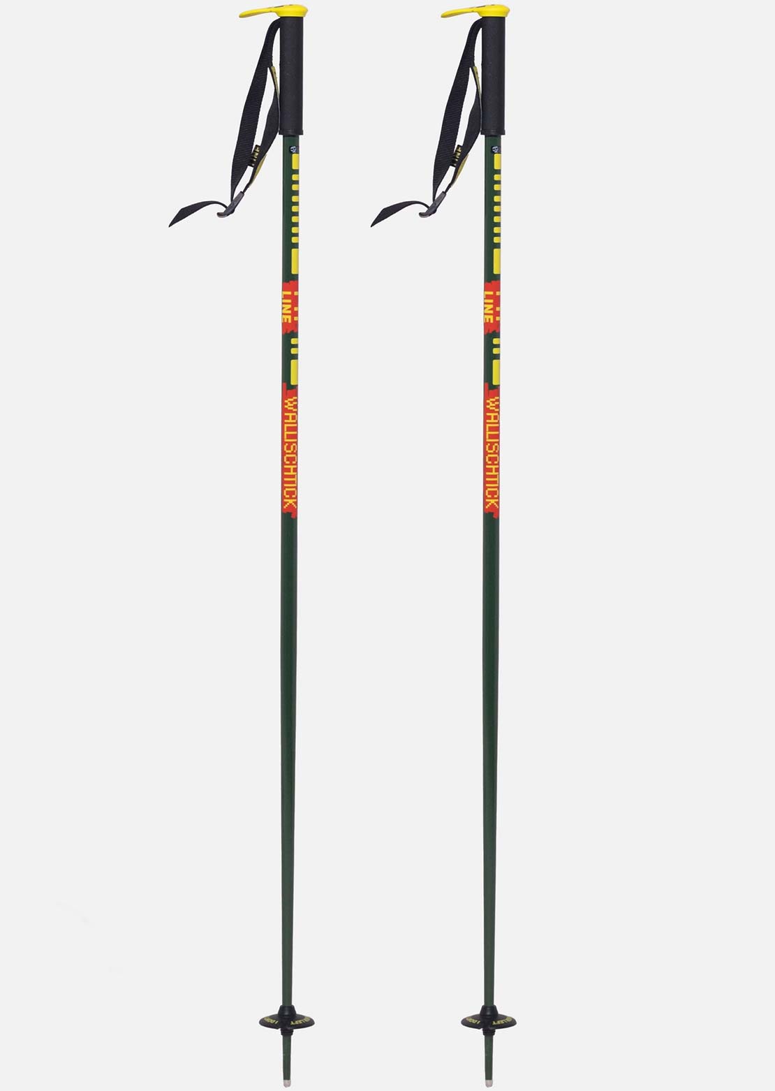 Line Unisex Wallischtick Ski Poles Green