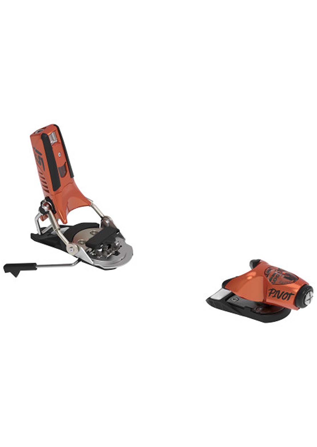 LOOK Junior Pivot 2.0 15 GW Ski Bindings Orange Metal