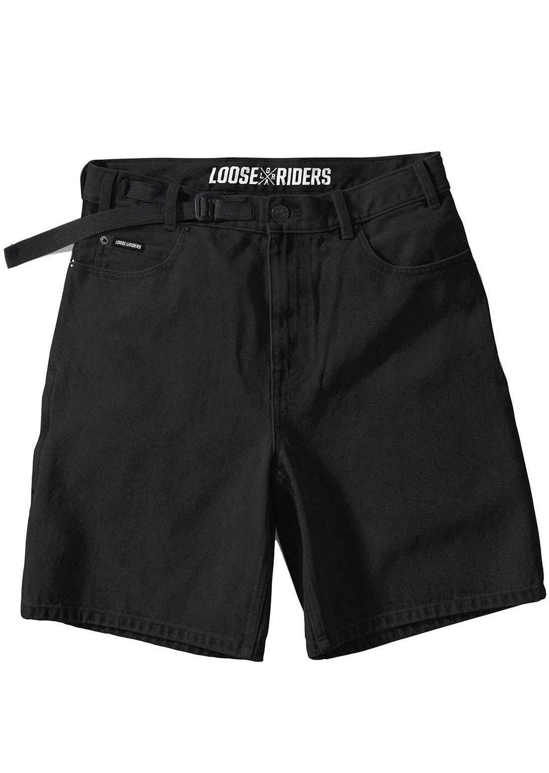 Loose Riders Unisex District Shorts Black