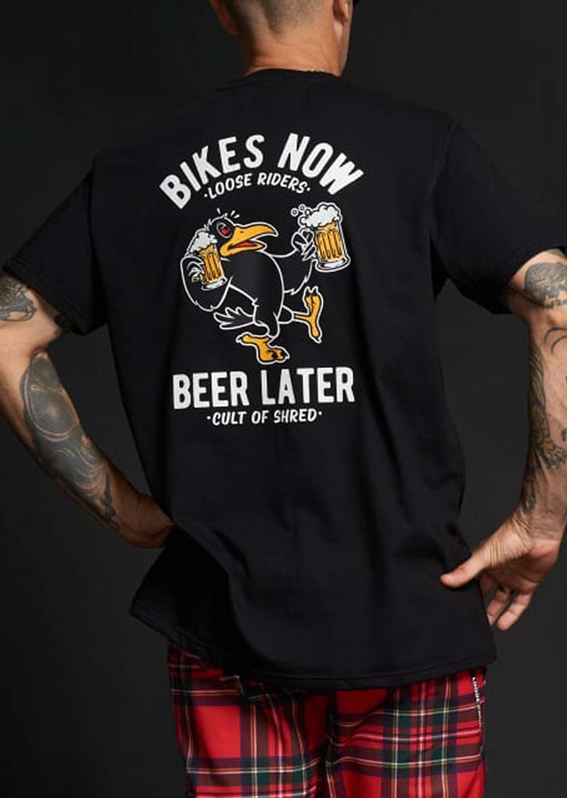 Loose Riders Unisex Drinky Crow T-Shirt