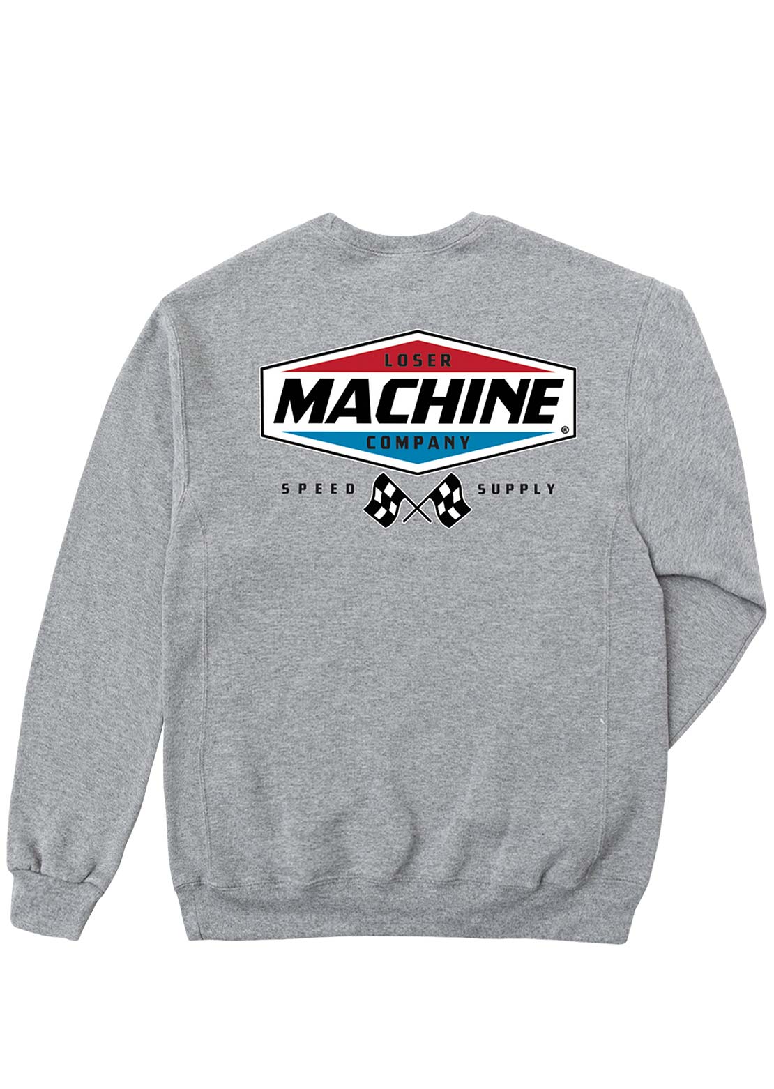 Loser Machine Men's Overdrive Pullover Fleece Heather Grey