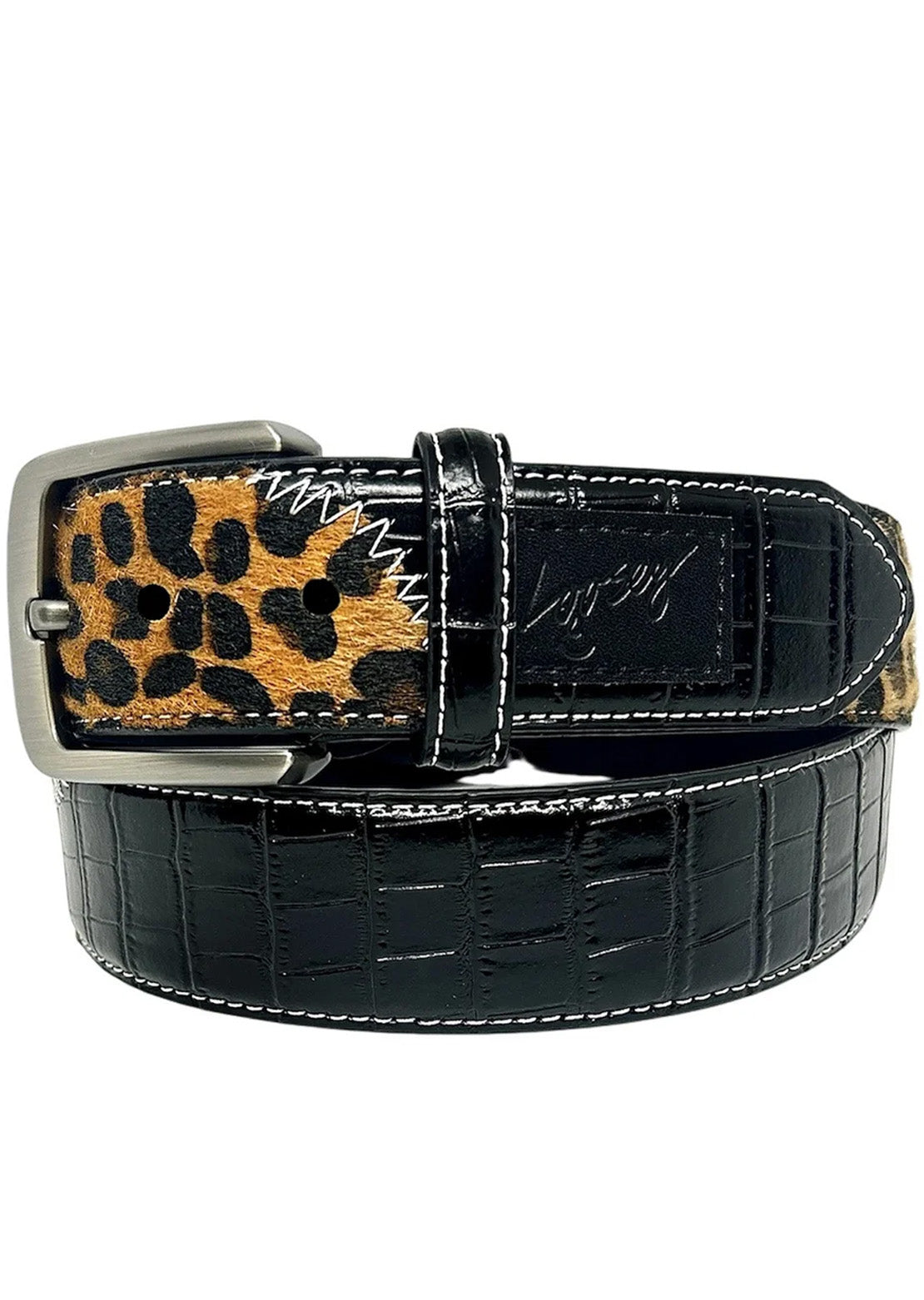 Loosey Unisex Premium Croco Belt Cheetah