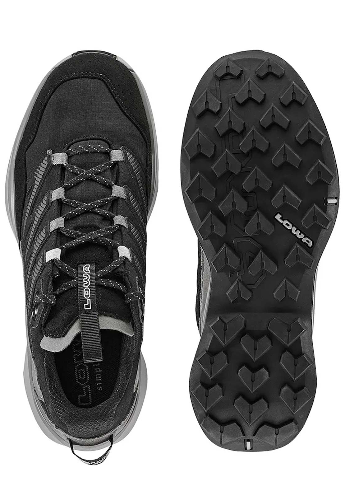 Lowa Men's Maddox Pro GTX LO Hiking Boots Black/Grey