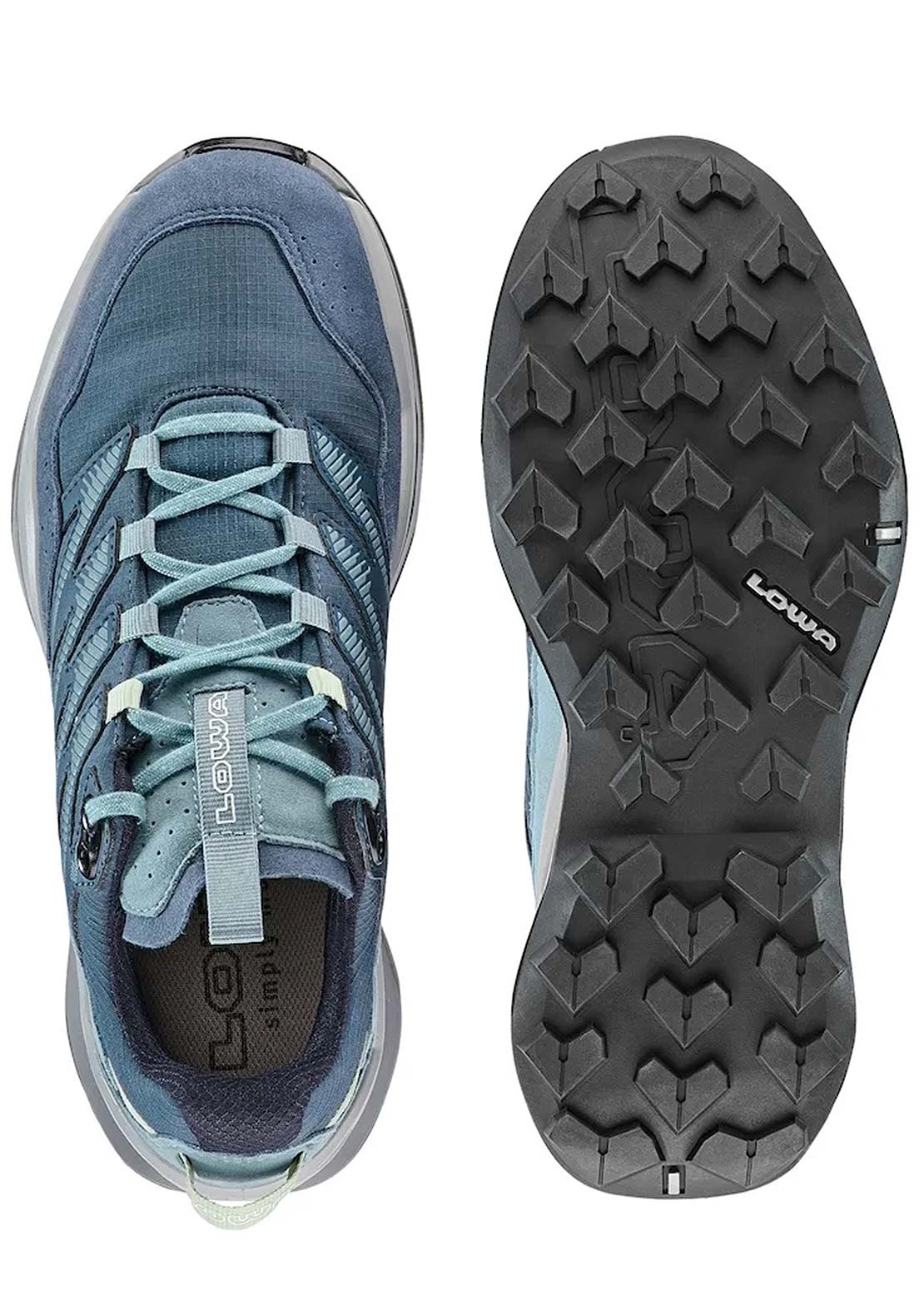 Lowa Women's Maddox Pro GTX LO Hiking Boots Smoke Blue/Slate Blue