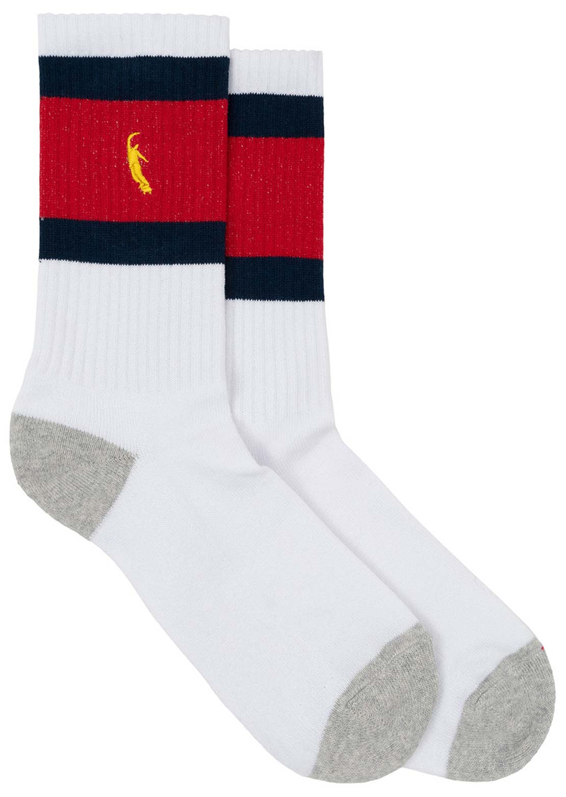Magenta Skateboards Men's Pws Stripe Socks Red