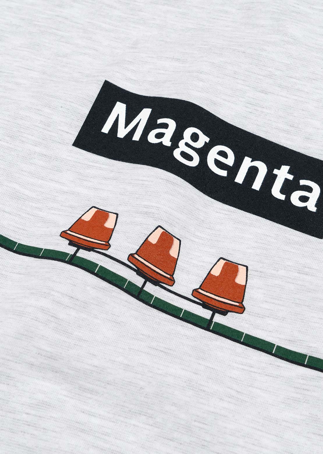 Magenta Skateboards Men's Station T-shirt Ash