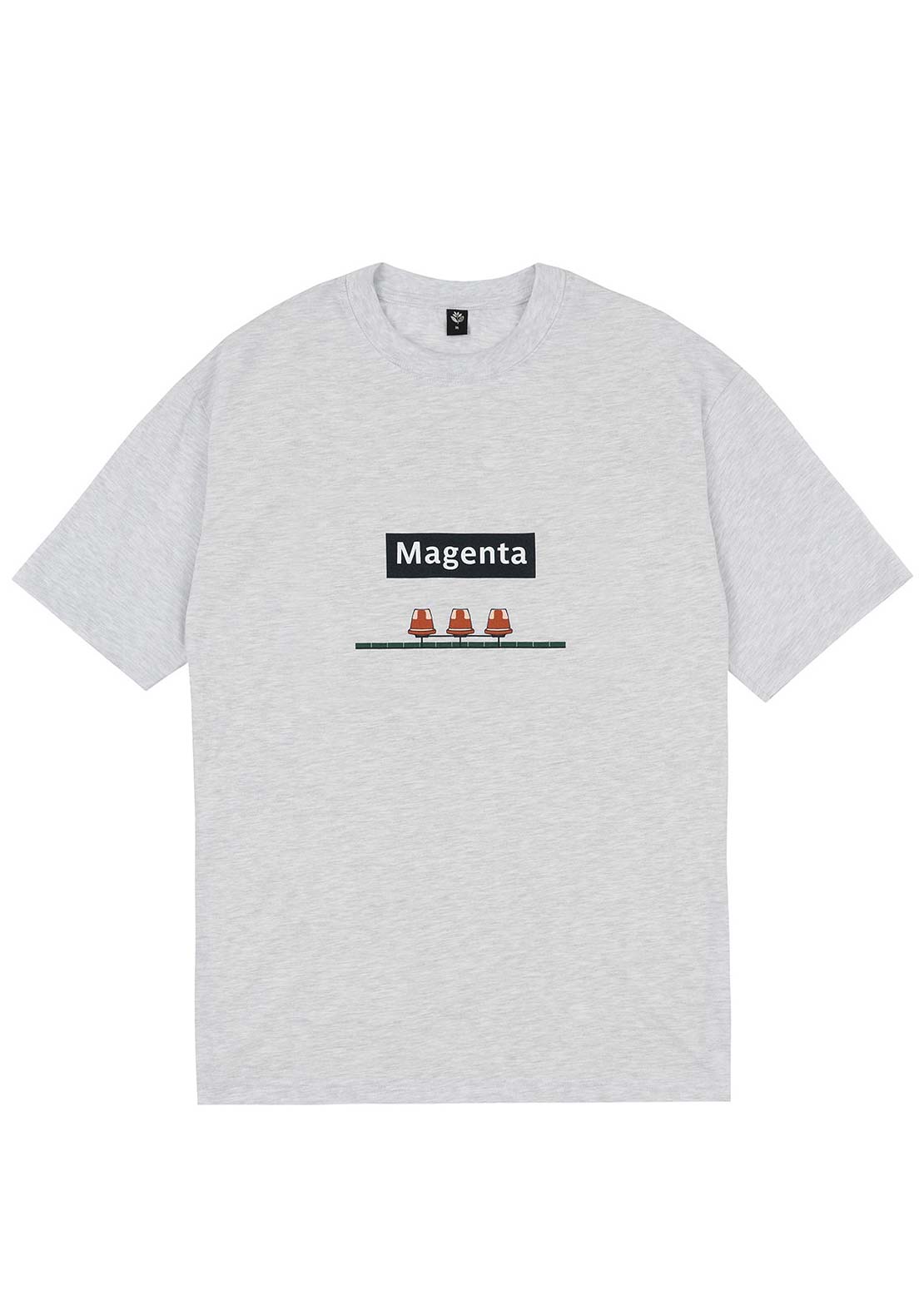 Magenta Skateboards Men's Station T-shirt Ash
