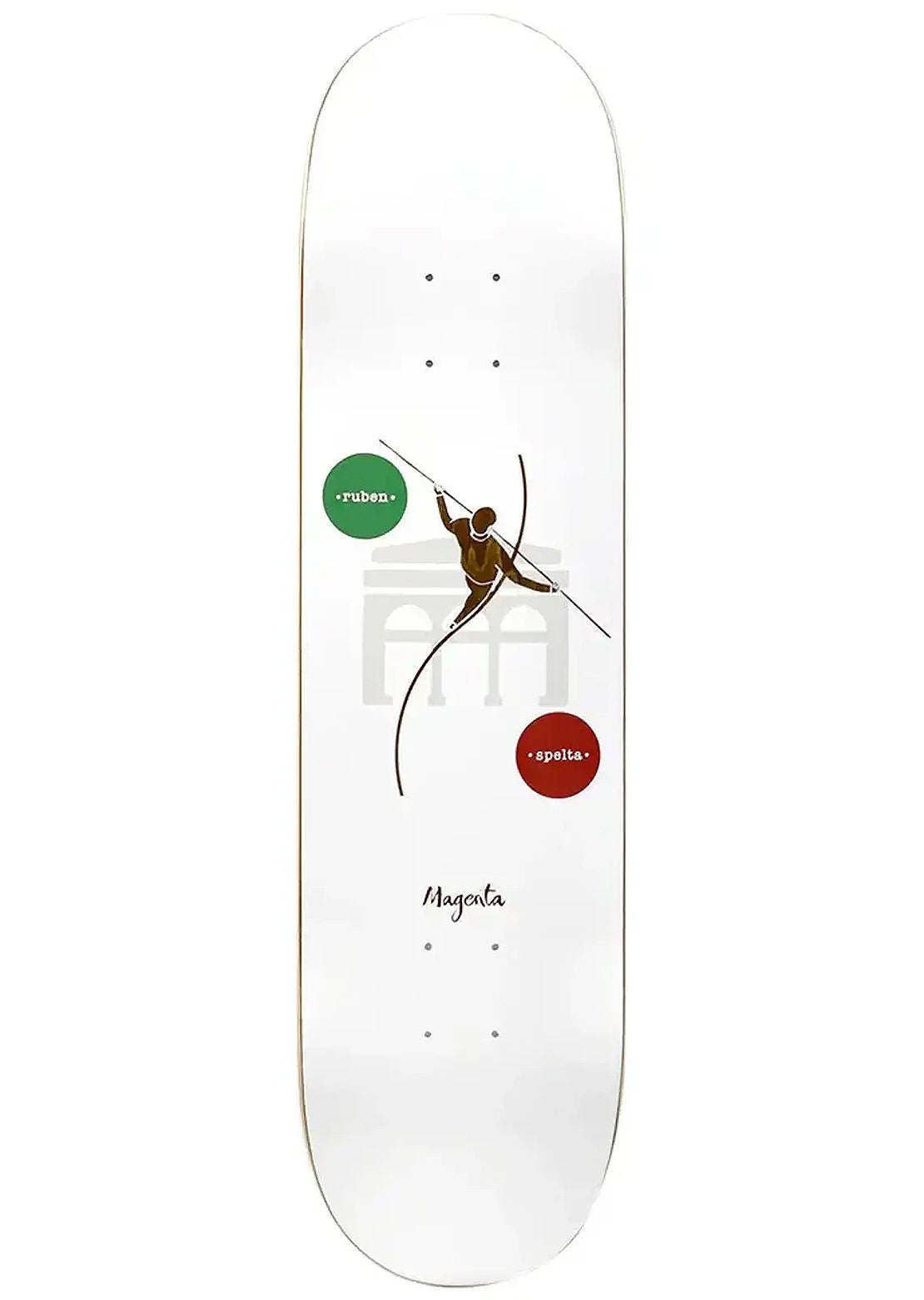 Magenta Unisex Ruben Spelta Skateboard Deck