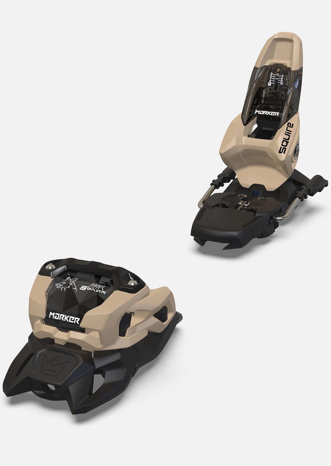 Marker Men's Squire 11 Ski Bindings Black/Tan
