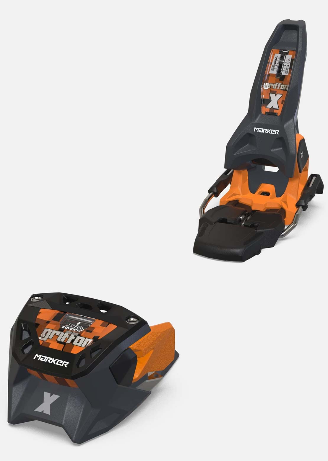 Marker Unisex Griffon X 13 Ski Bindings Graphite/Orange