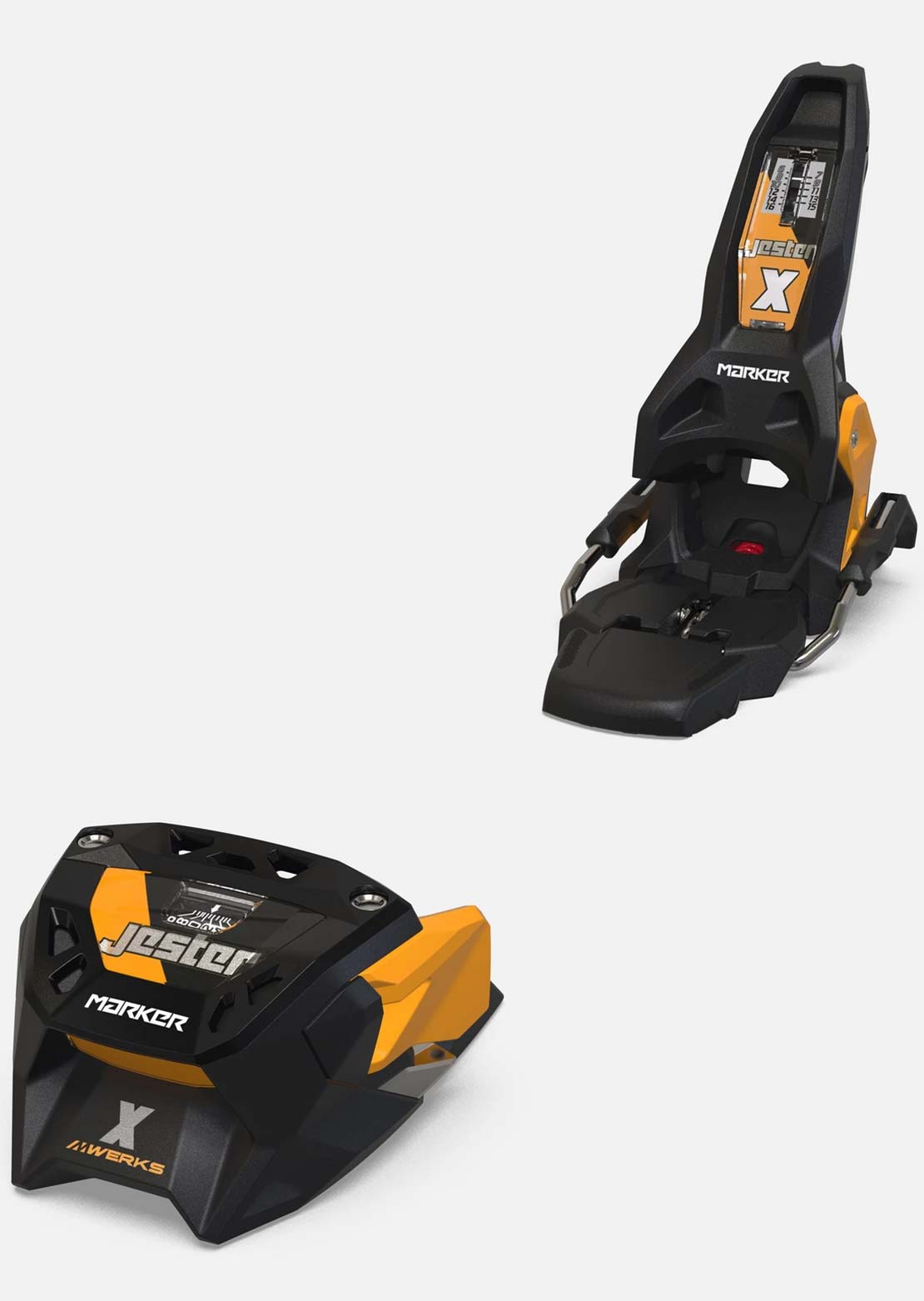 Marker Unisex Jester X 16 Mwerks Ski Bindings Black/Orange