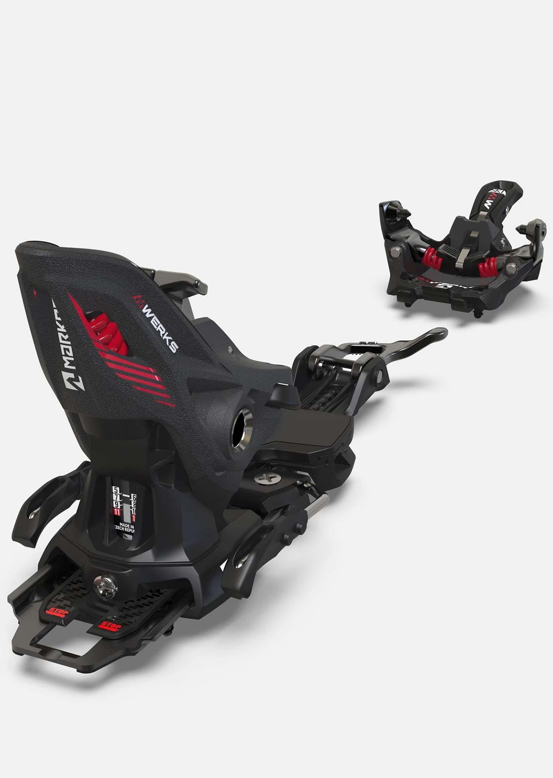 Marker Unisex Kingpin MWerks Ski Bindings Black/Red