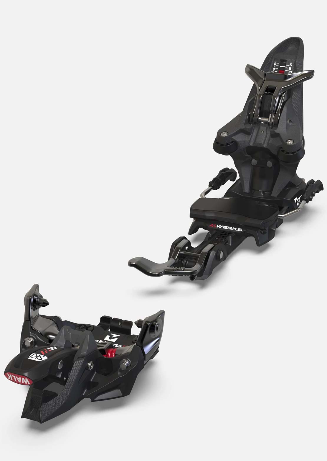 Marker Unisex Kingpin MWerks Ski Bindings Black/Red