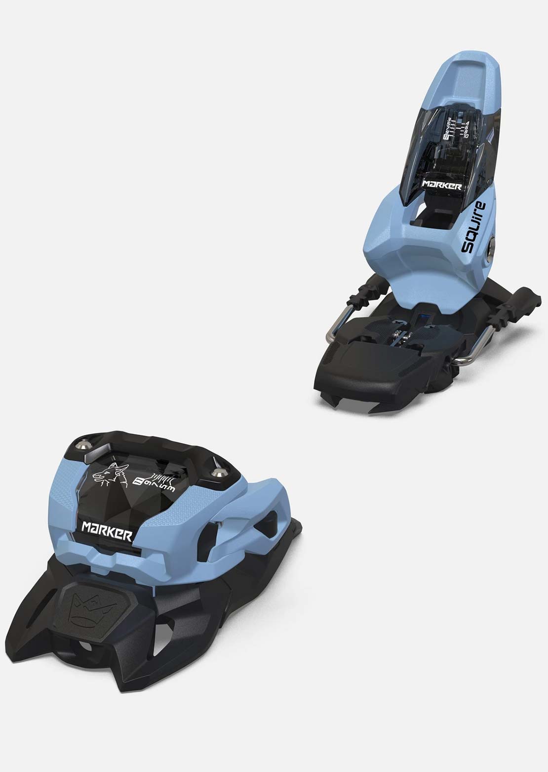 Marker Unisex Squire 11 Ski Bindings Light Blue/Black