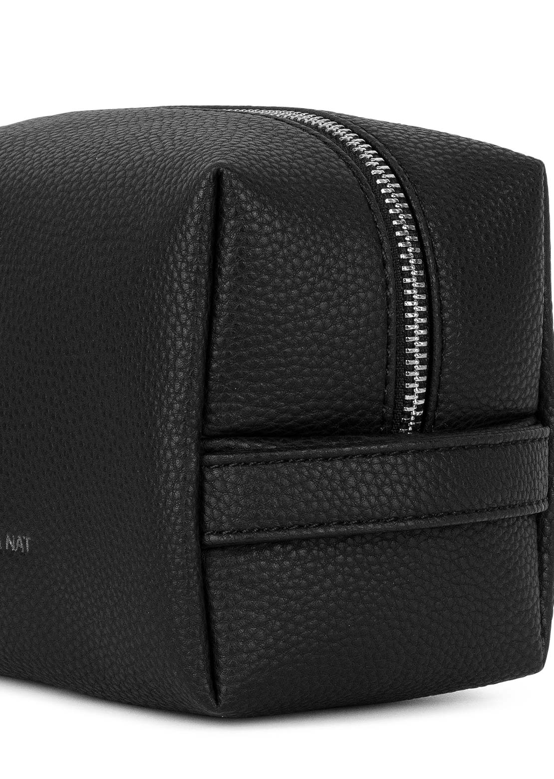Matt & Nat Unisex Blair Grain Small Toiletry Case Black