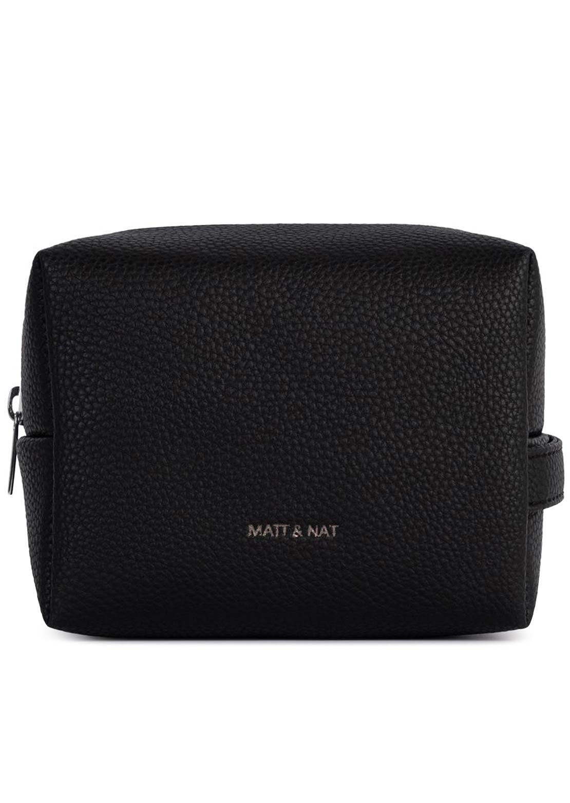 Matt & Nat Unisex Blair Grain Small Toiletry Case Black