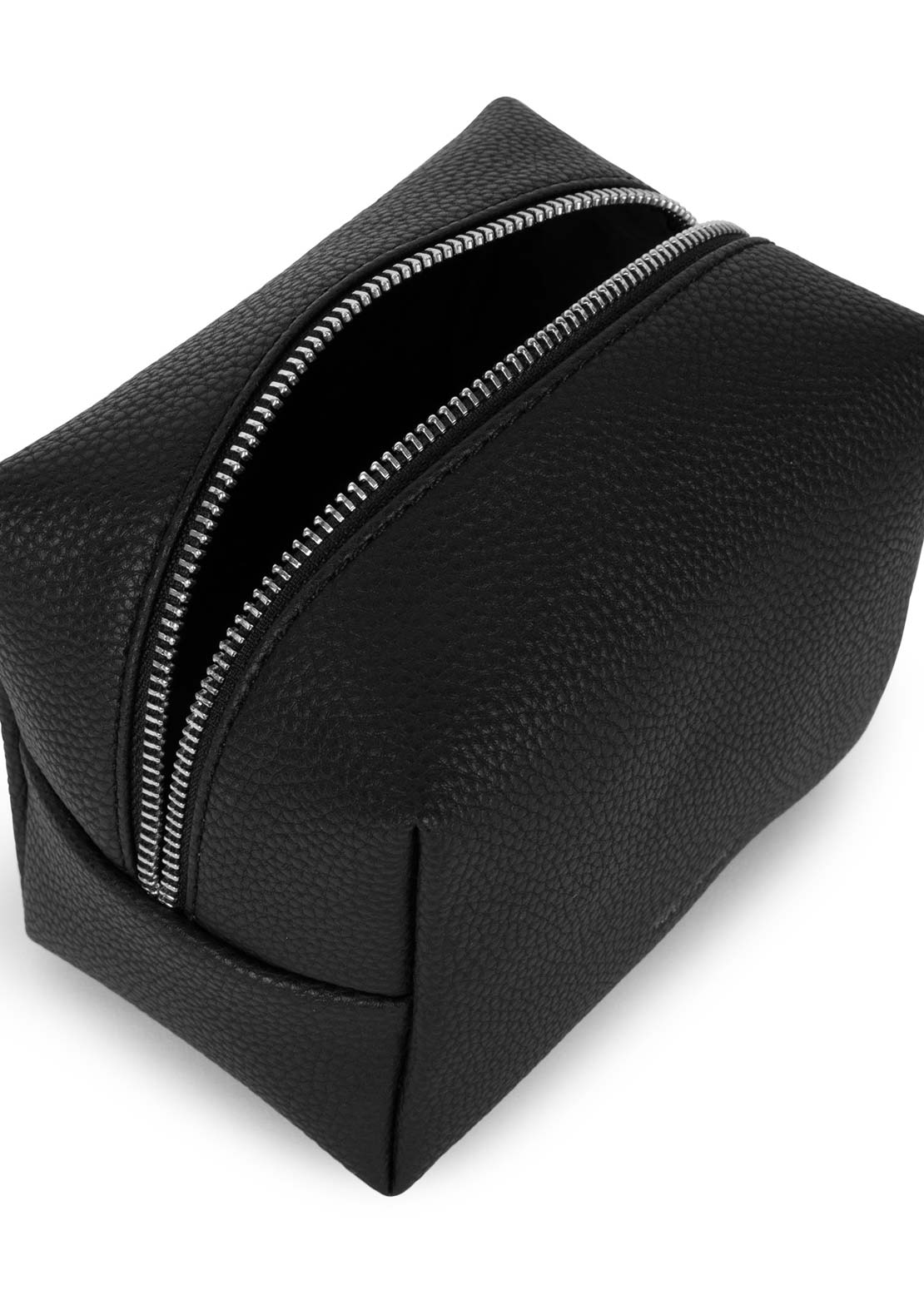 Matt & Nat Unisex Blair Grain Small Toiletry Case Black