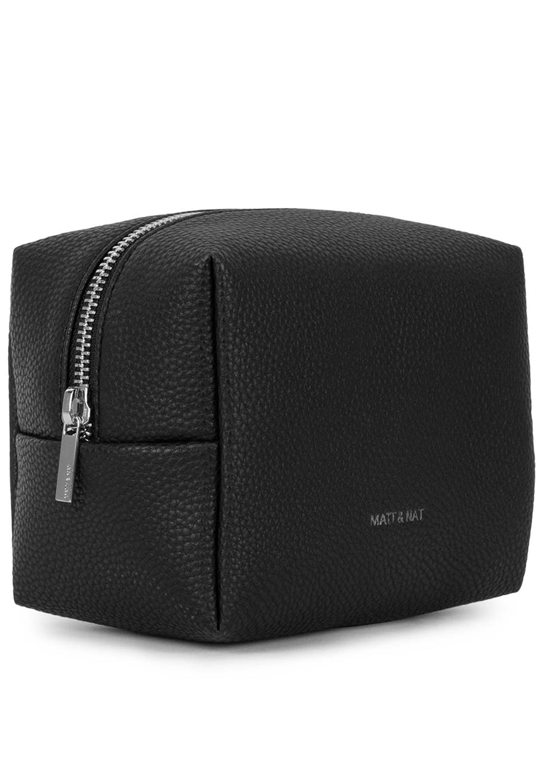 Matt & Nat Unisex Blair Grain Small Toiletry Case Black