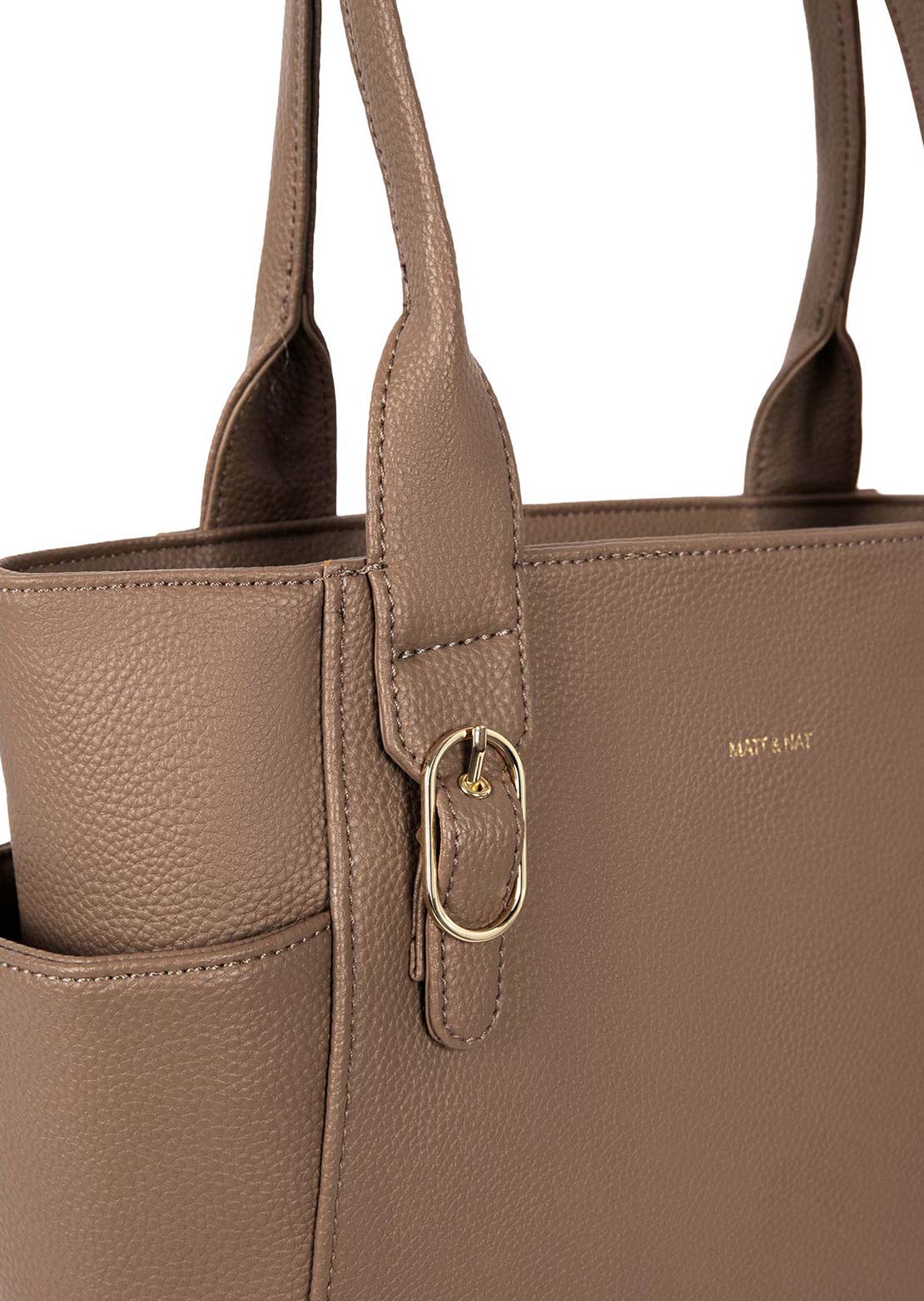 Matt & Nat Unisex Iona Grain Tote Bag Toffee