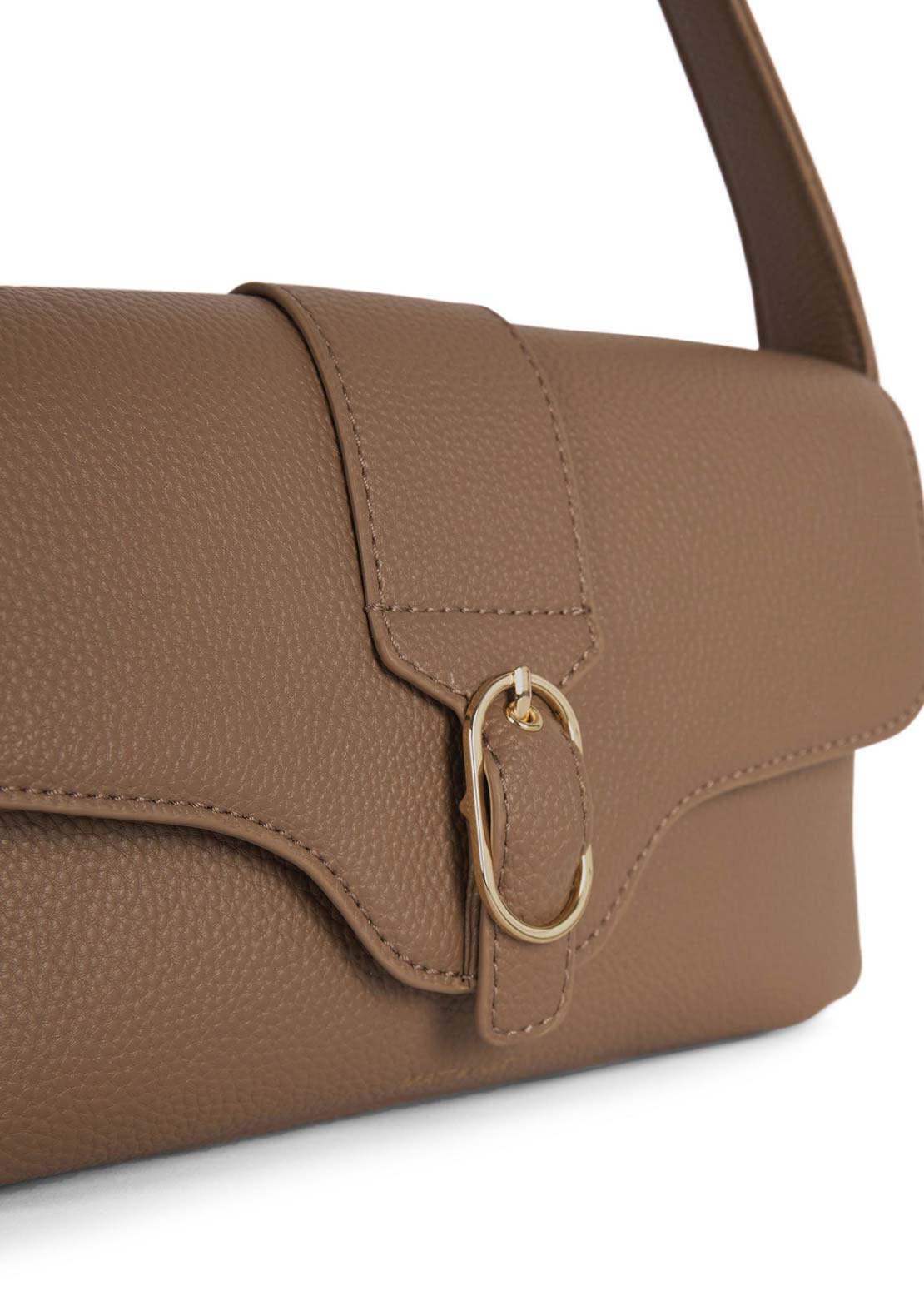Matt & Nat Unisex Isabelle Grain Shoulder Bag Toffee
