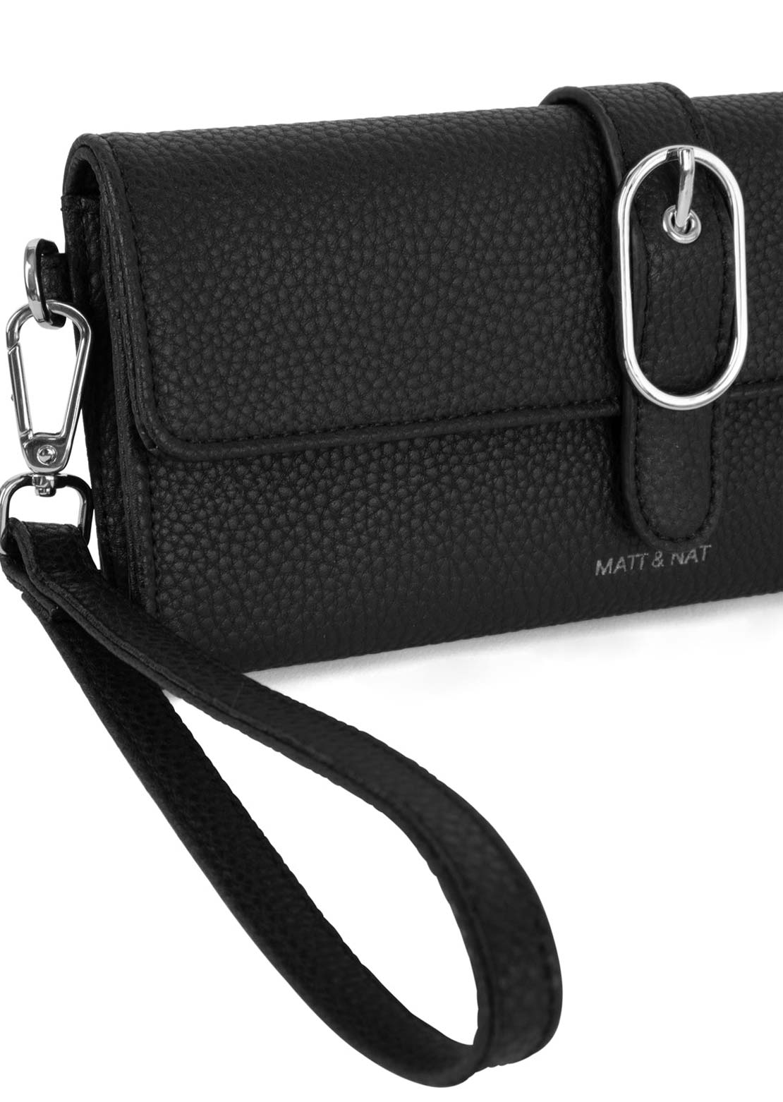 Matt & Nat Unisex Seun Grain Wallet Black