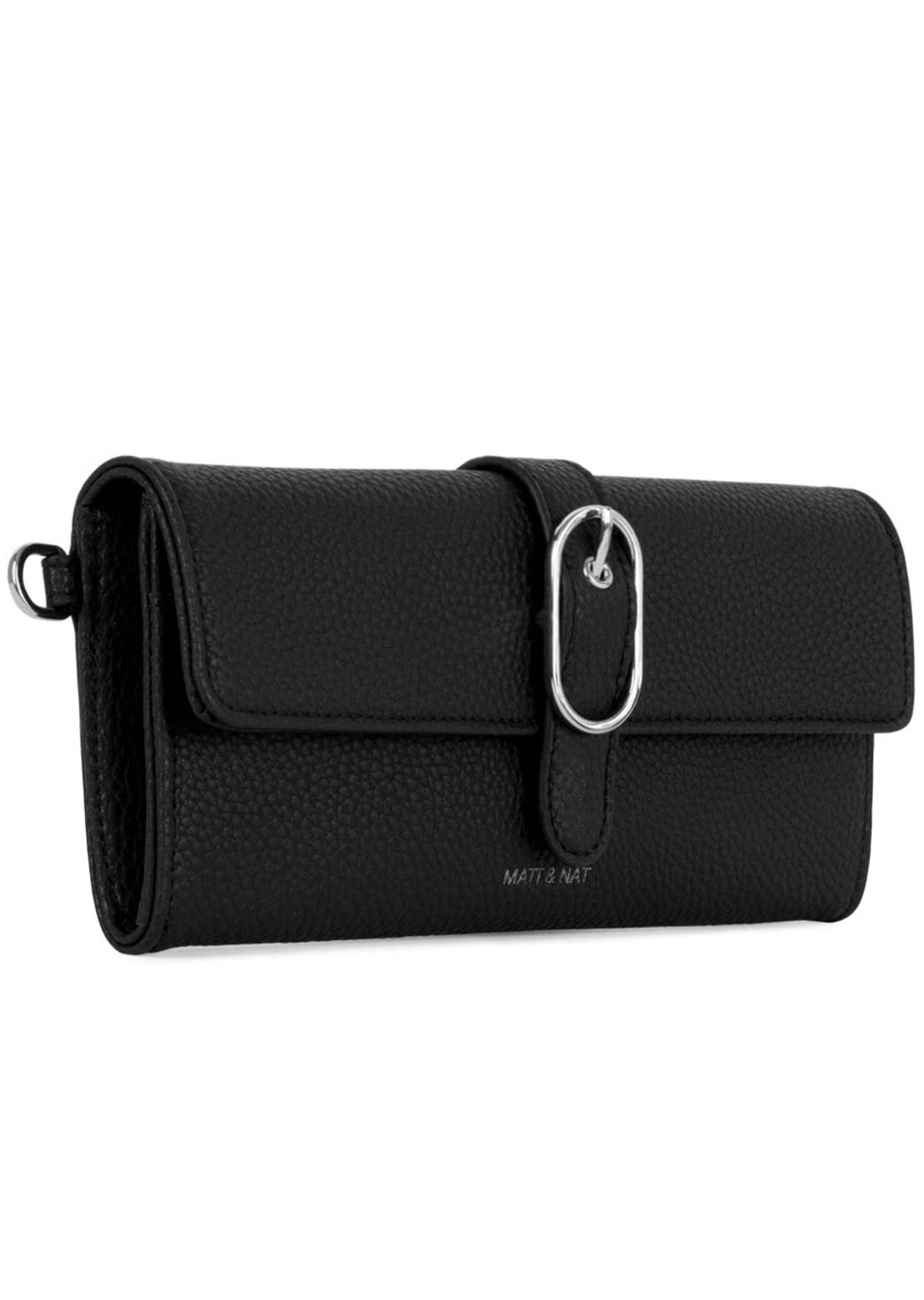 Matt & Nat Unisex Seun Grain Wallet Black