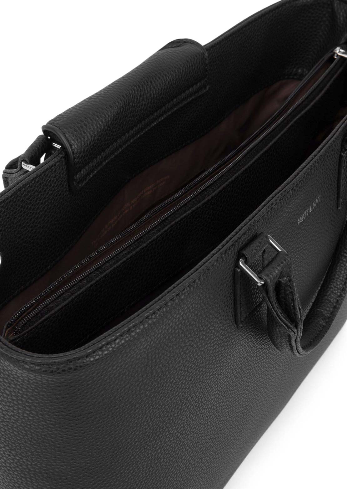 Matt & Nat Unisex Sevyn Satchel Hand Bag Black