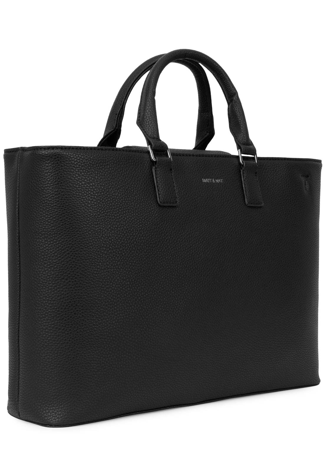 Matt & Nat Unisex Sevyn Satchel Hand Bag Black
