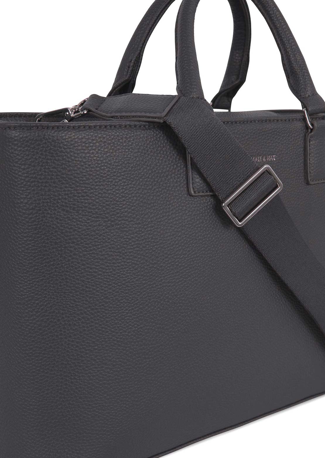 Matt & Nat Unisex Sevyn Satchel Hand Bag Coal