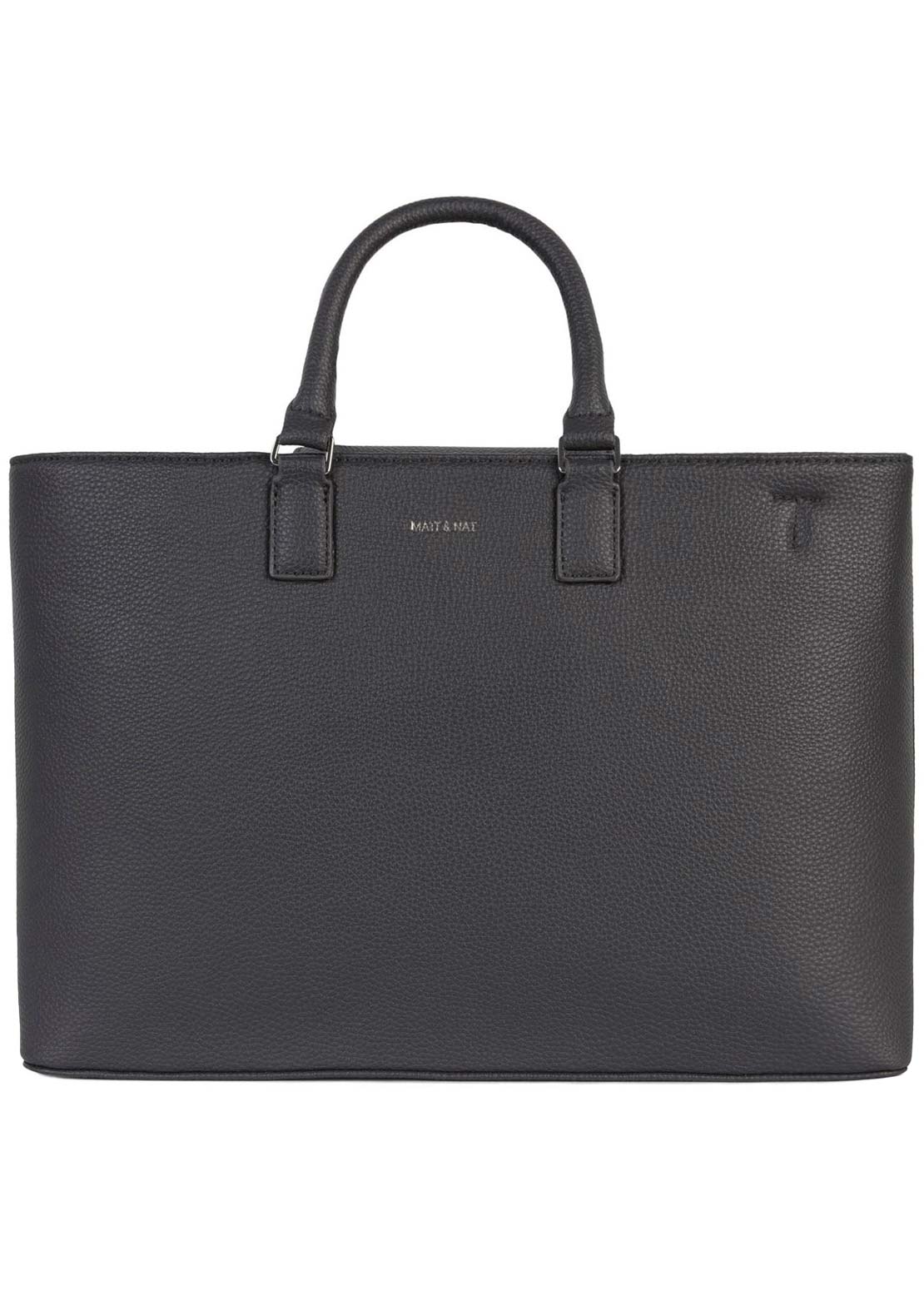 Matt & Nat Unisex Sevyn Satchel Hand Bag Coal