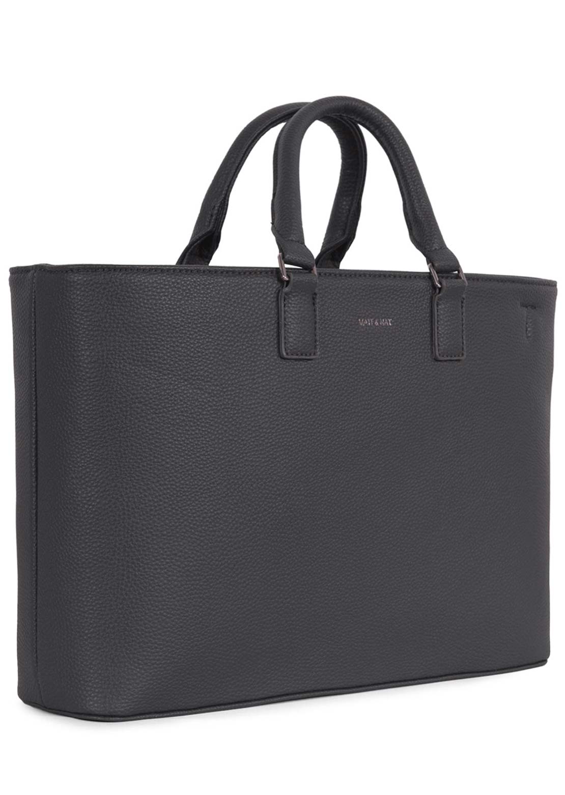 Matt & Nat Unisex Sevyn Satchel Hand Bag Coal