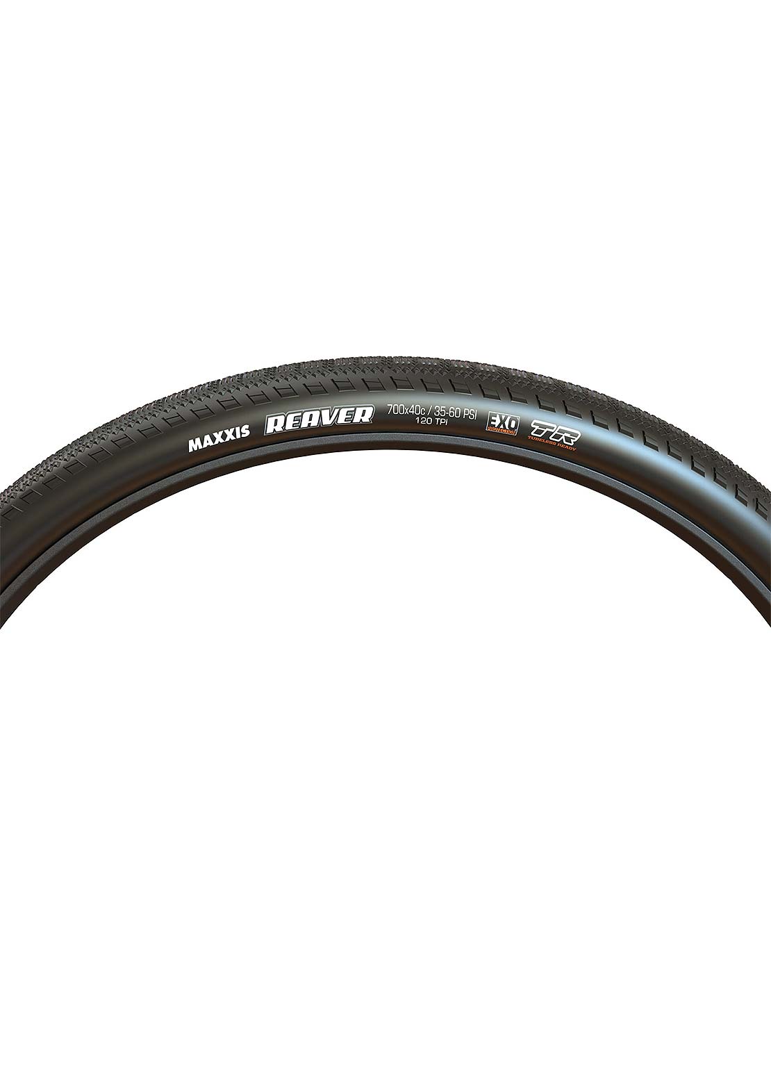 Maxxis Reaver 700x40C F120 EXO TR Tire Black